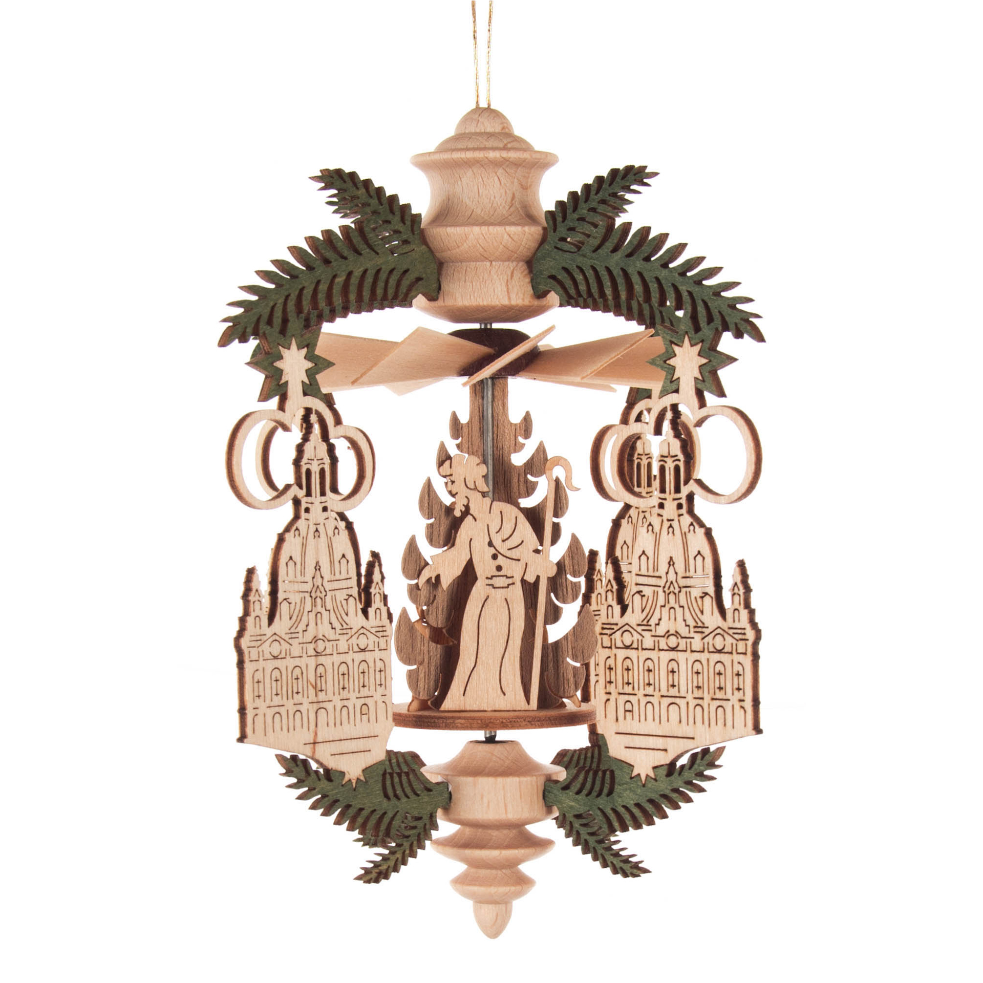 Mini Pyramide Dresdner Frauenkirche, Wärmespiel hängend Mini Pyramide Dresdner Frauenkirche, Wärmespiel hängend