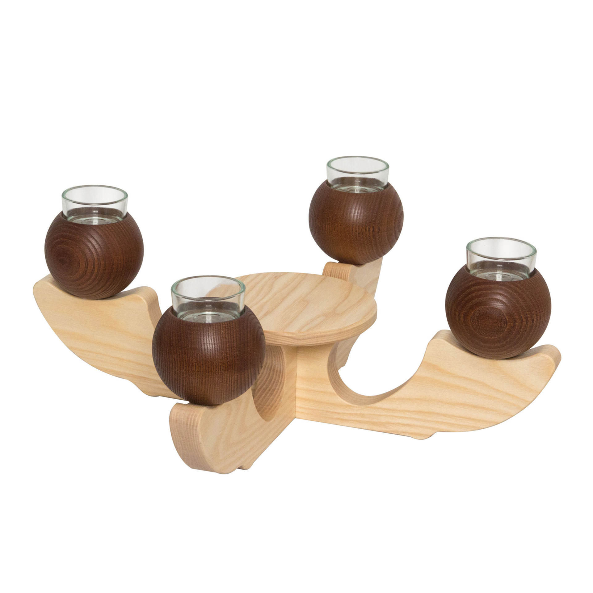 Tischleuchter 4-armig, braun Tischleuchter 4-armig, braun