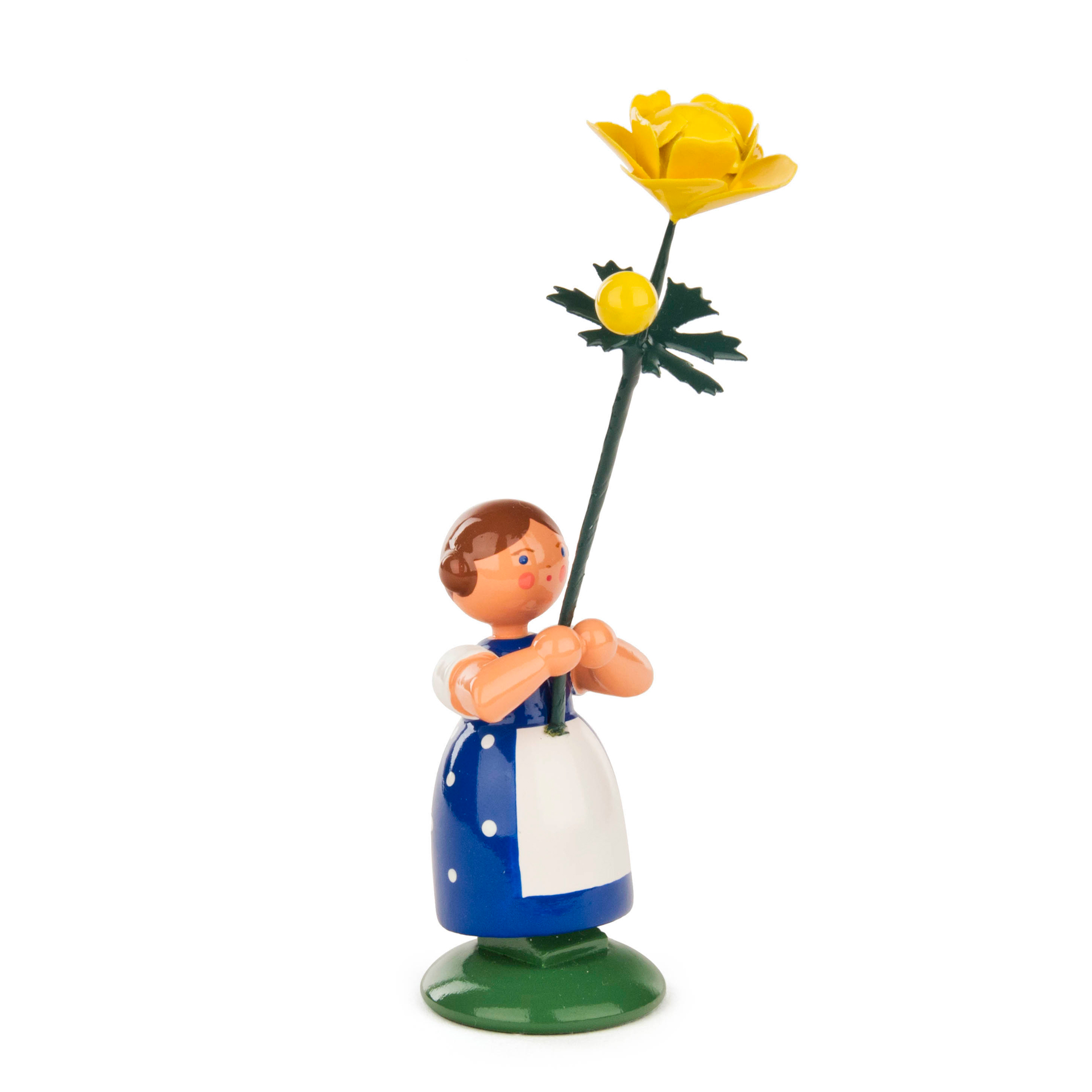 Blumenkind Mädchen mit Trollblume Blumenkind Mädchen mit Trollblume