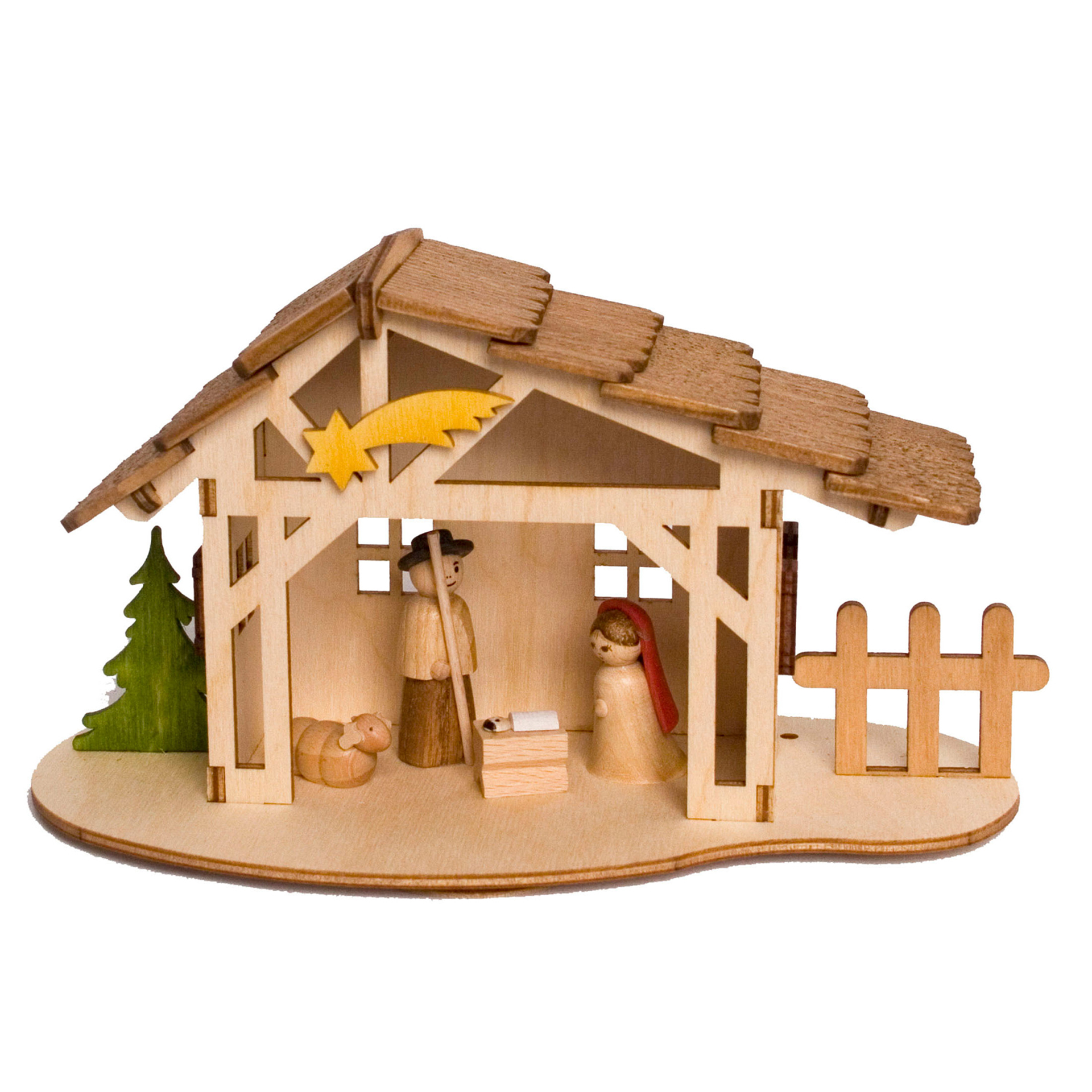 Bastelset Krippenstall Bastelset Krippenstall