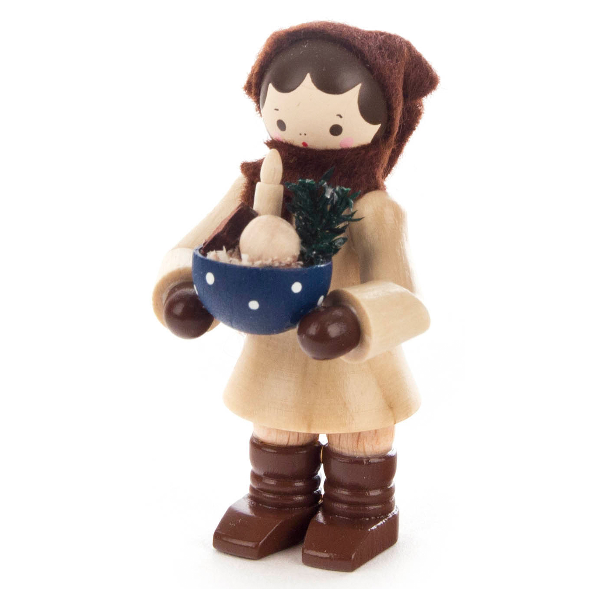 Frau mit Schüssel Frau mit Schüssel