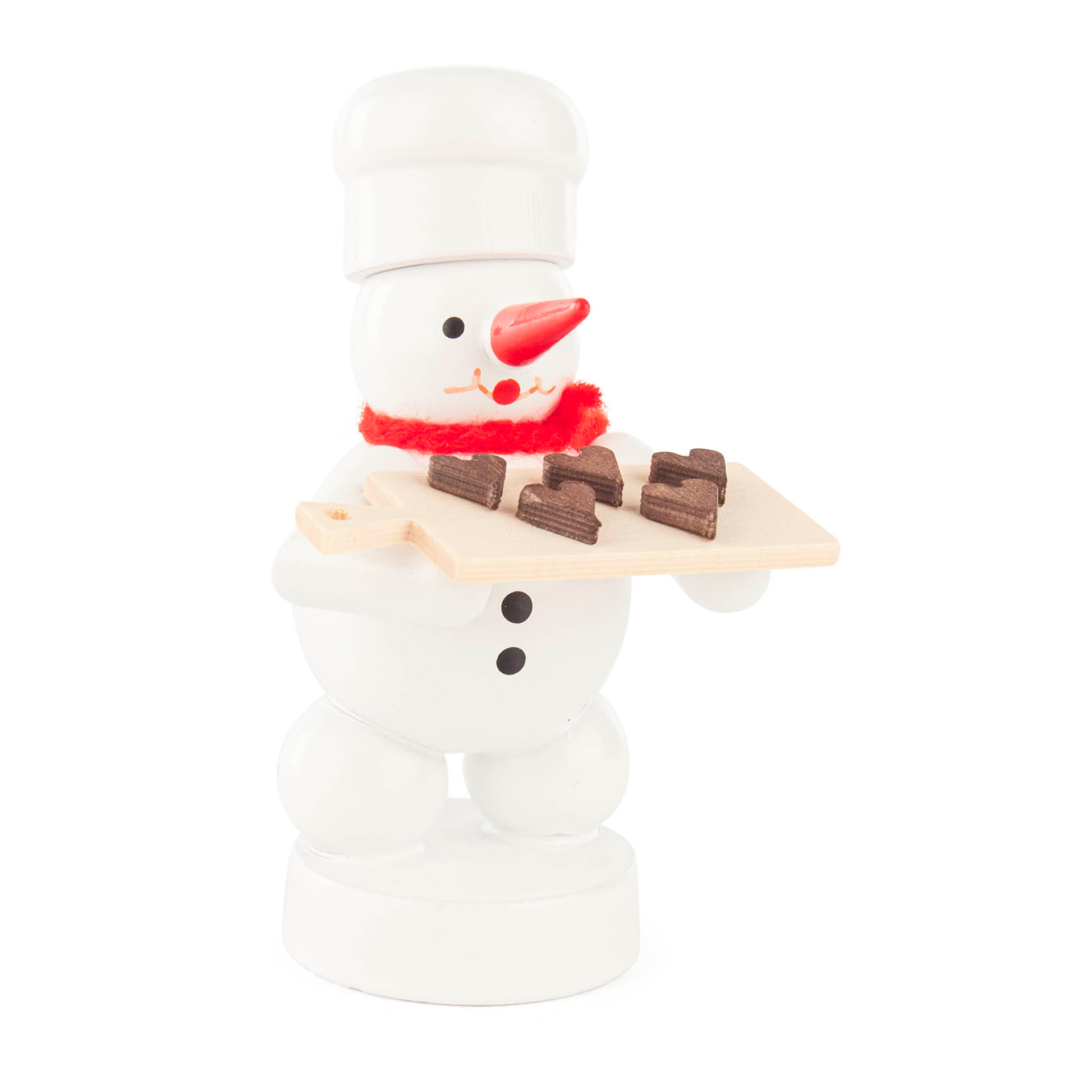 Schneemann mit Pfefferkuchenherzen
