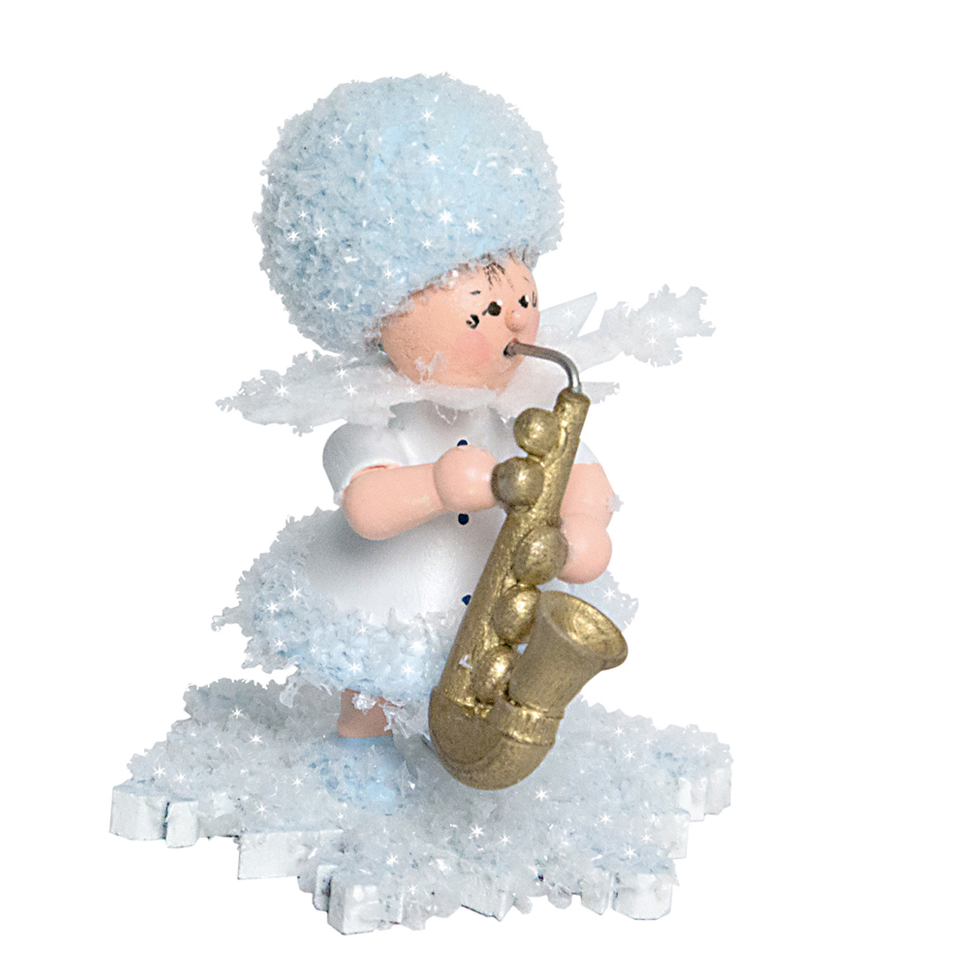 Schneeflöckchen mit Saxophon