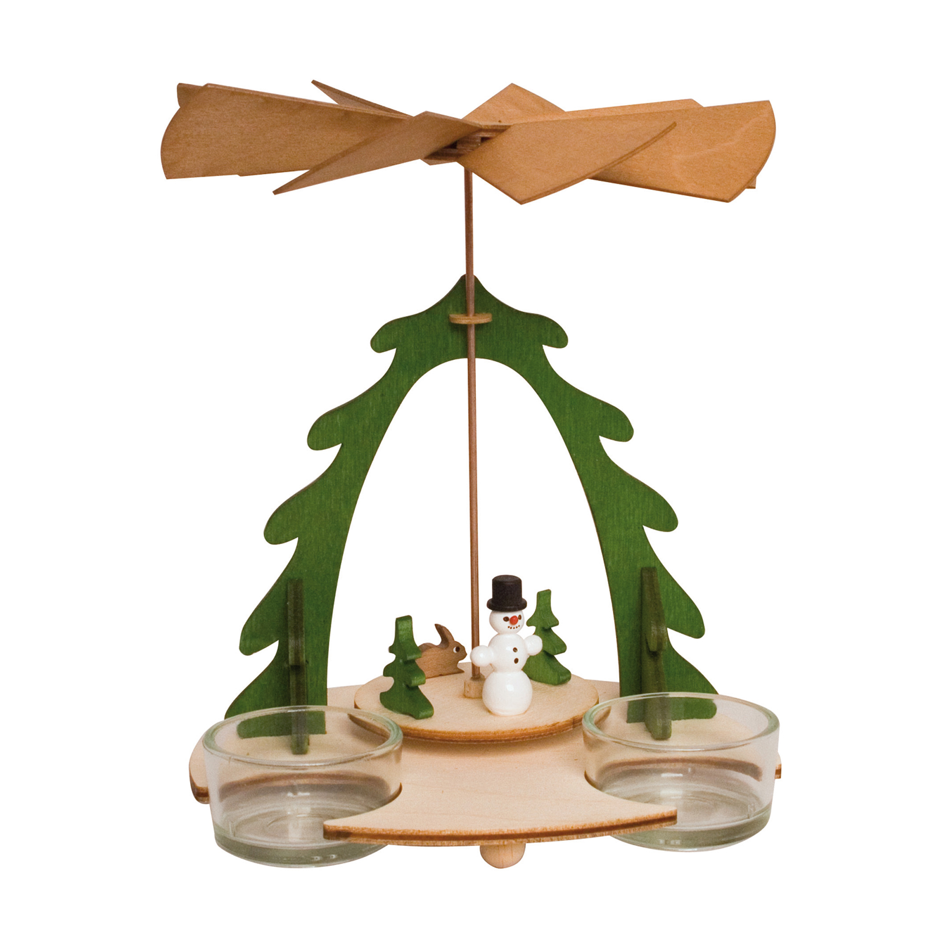 Bastelset Pyramide mit Schneemann Bastelset Pyramide mit Schneemann