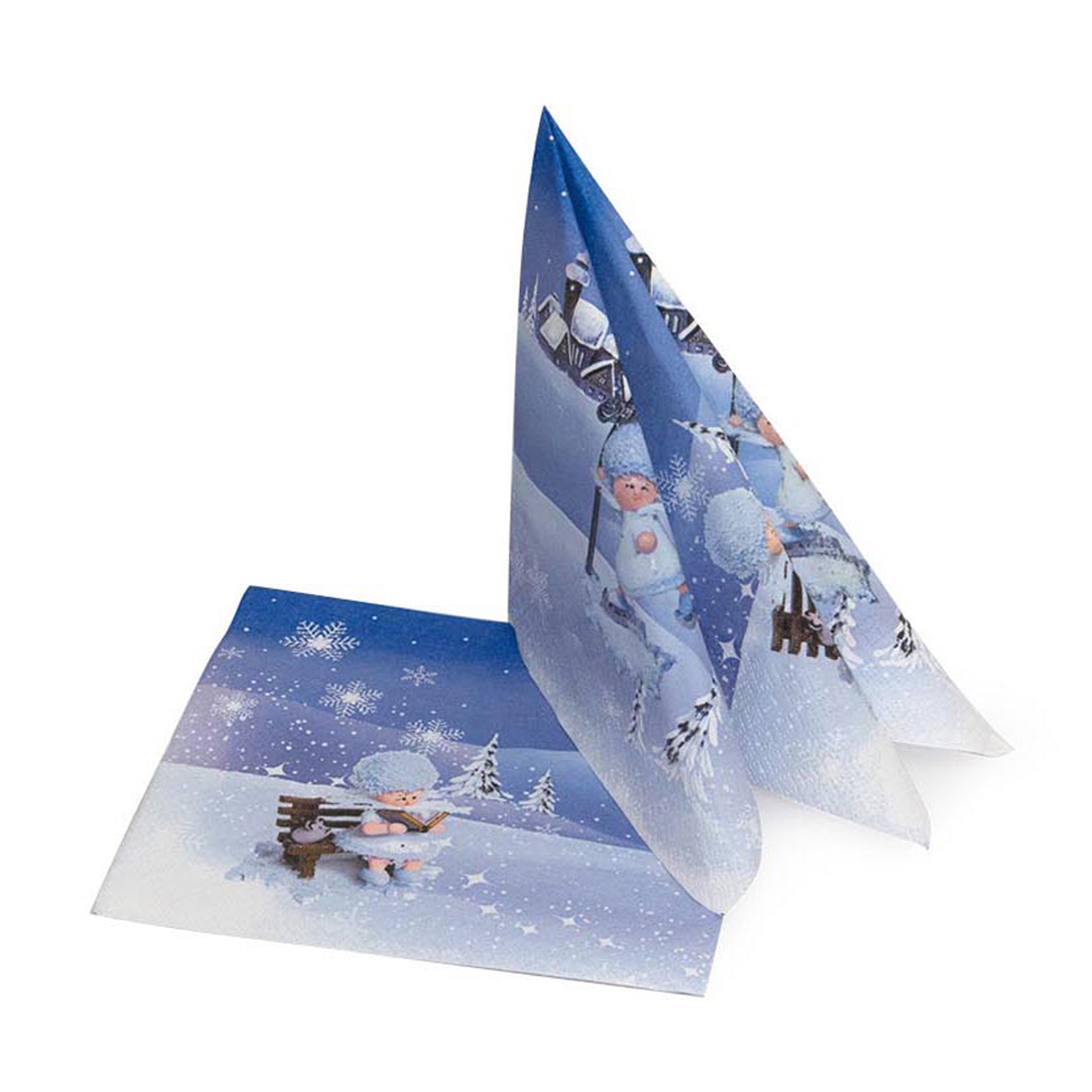 Schneeflöckchen Servietten Motiv Laterne Schneeflöckchen Servietten Motiv Laterne