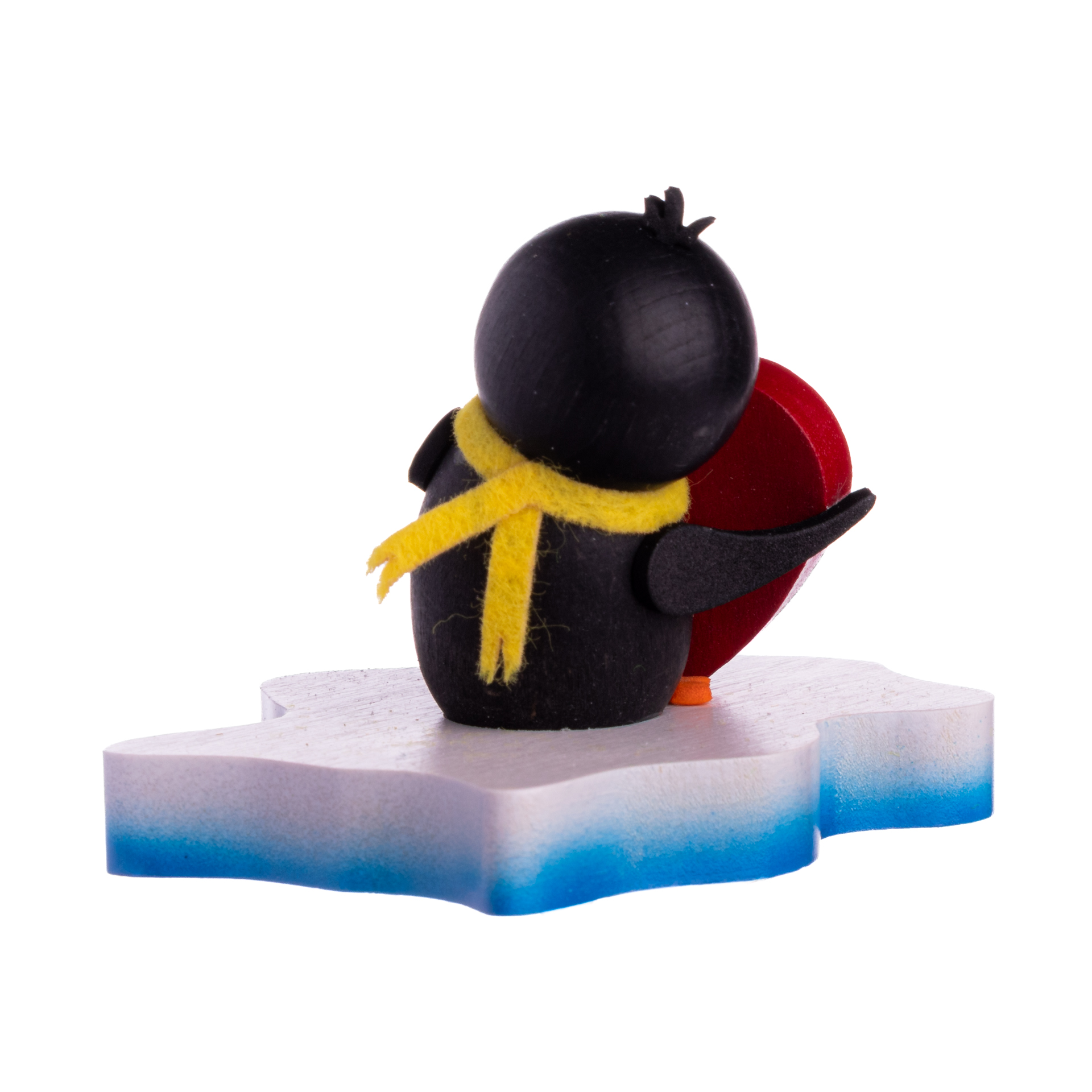 Pinguin auf Eisscholle "In love"