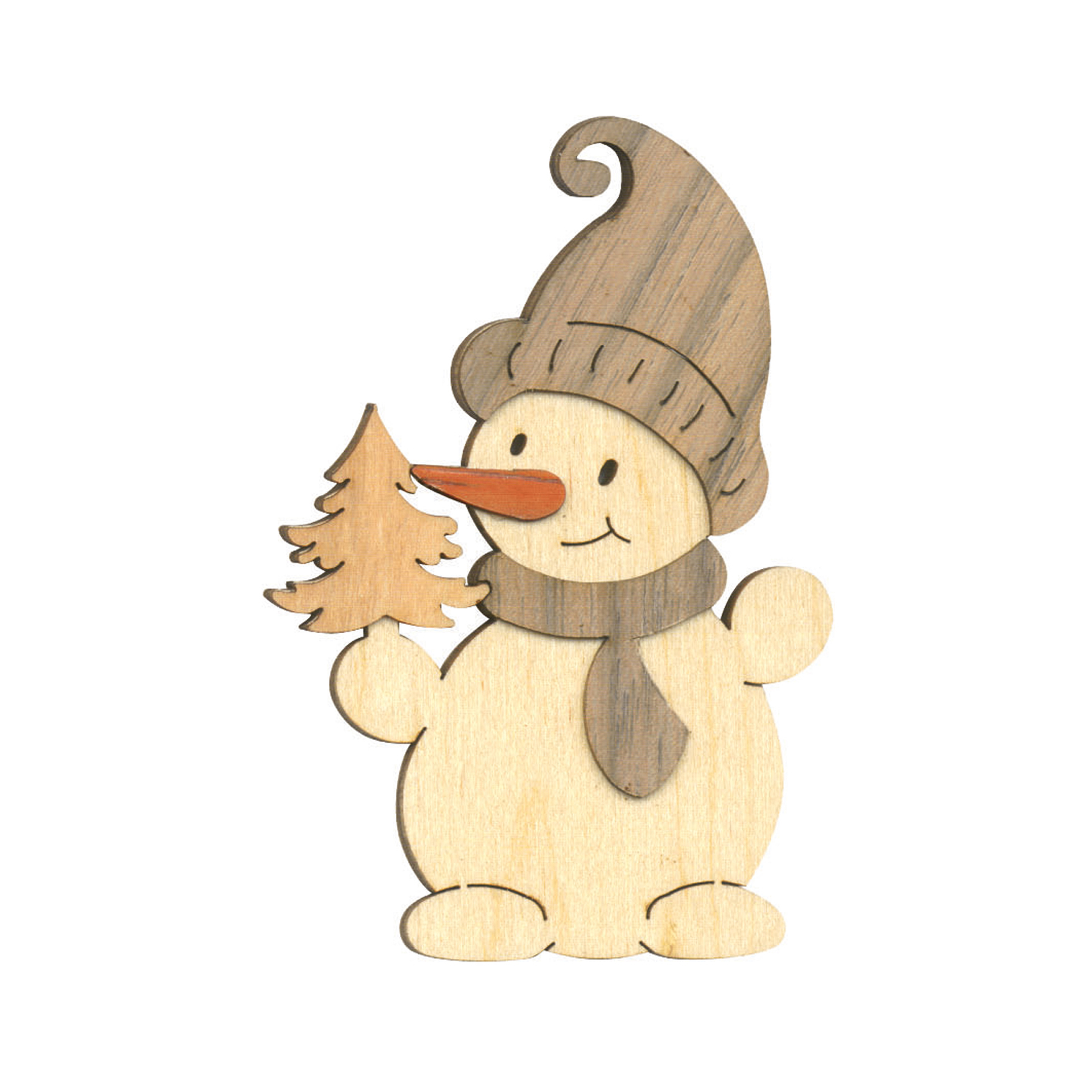 Baumschmuck Schneemann mit Baum