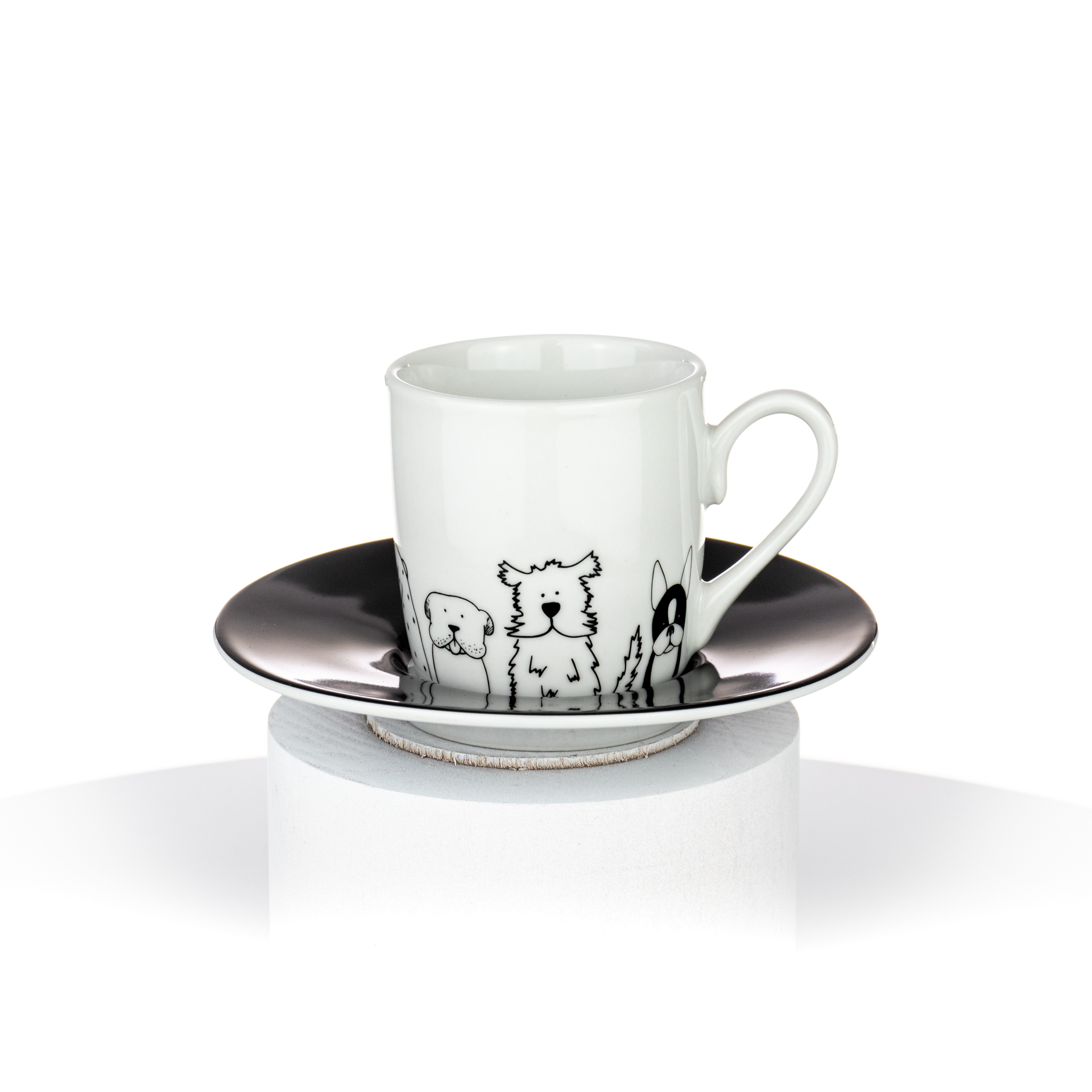 Espresso Set "Funny Dogs"