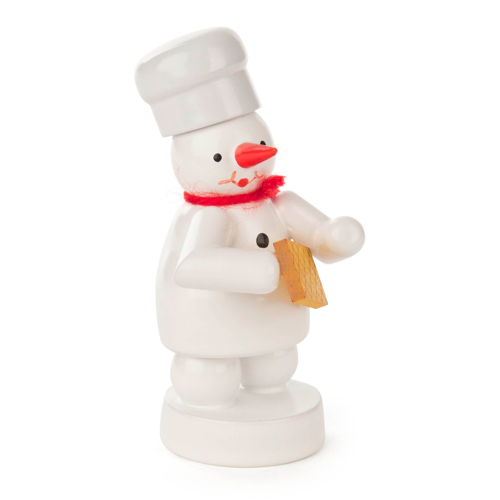 Schneemann mit Waffel