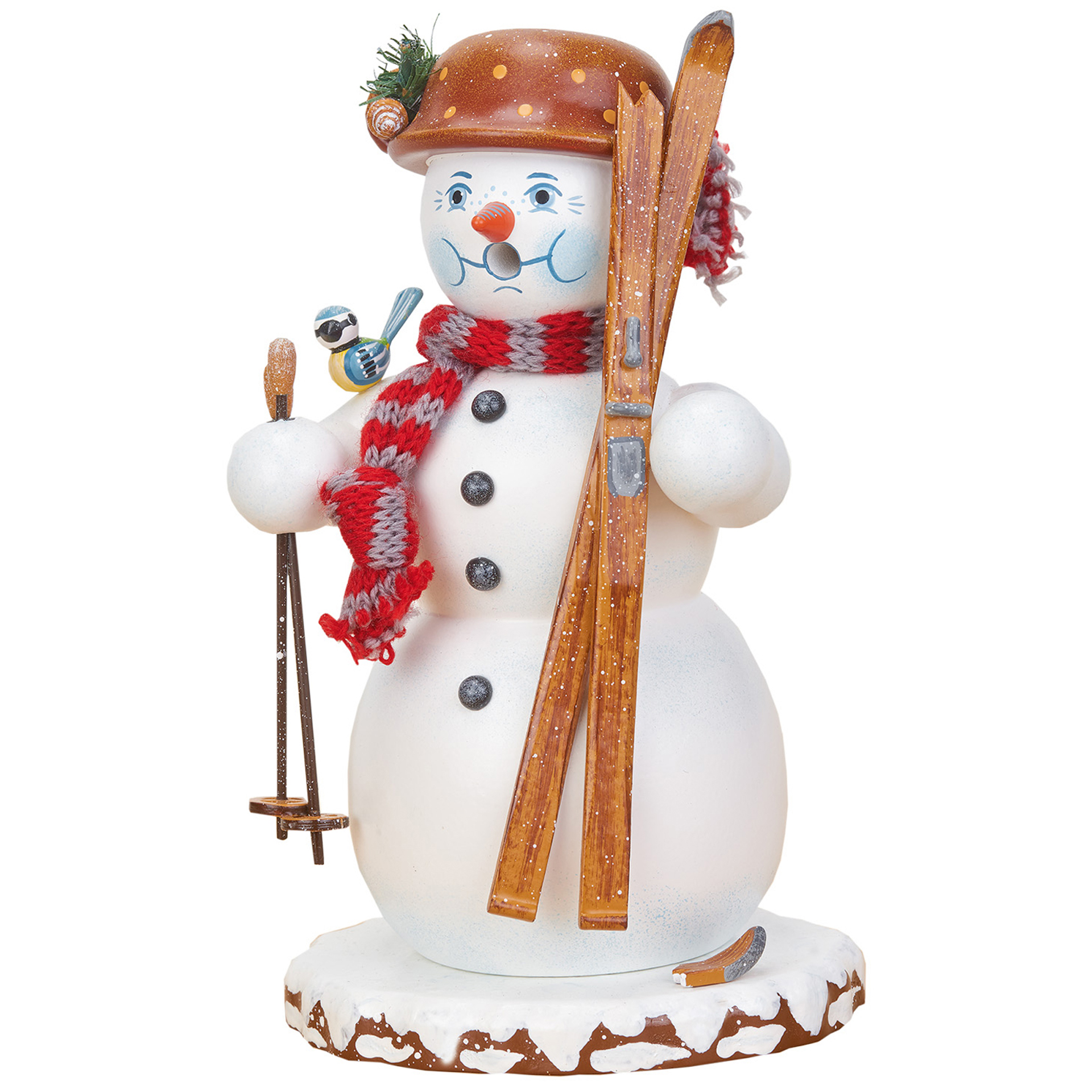 Rauchfigur Winterkinder Schneemann