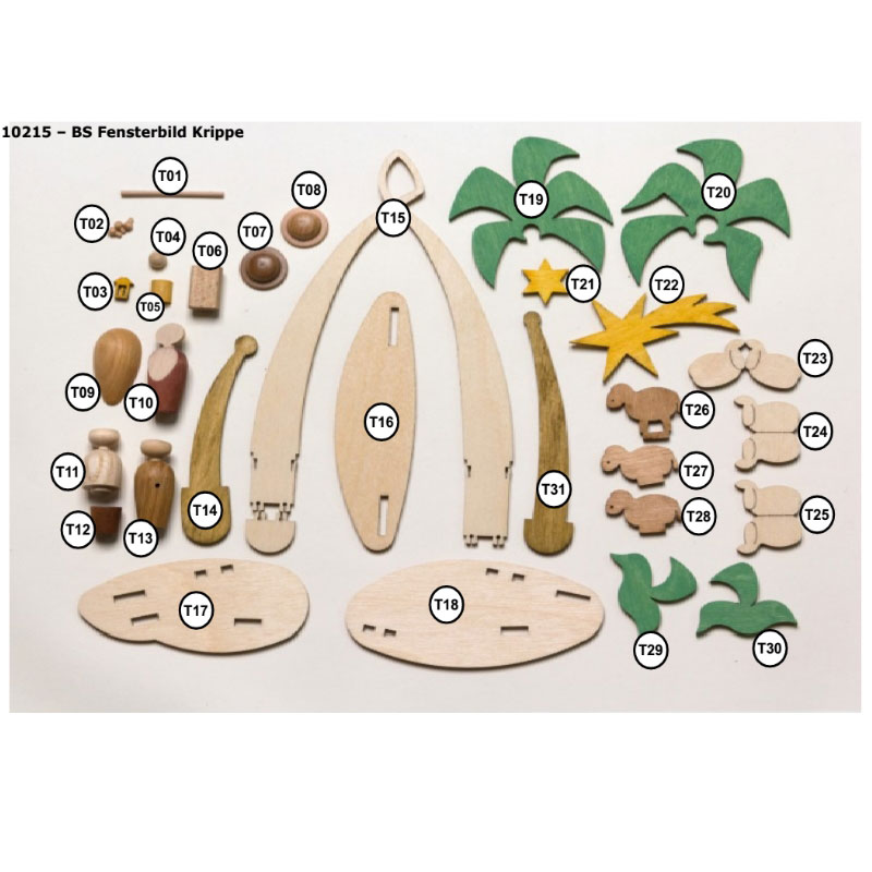 Bastelset Fensterbild Krippe Bastelset Fensterbild Krippe