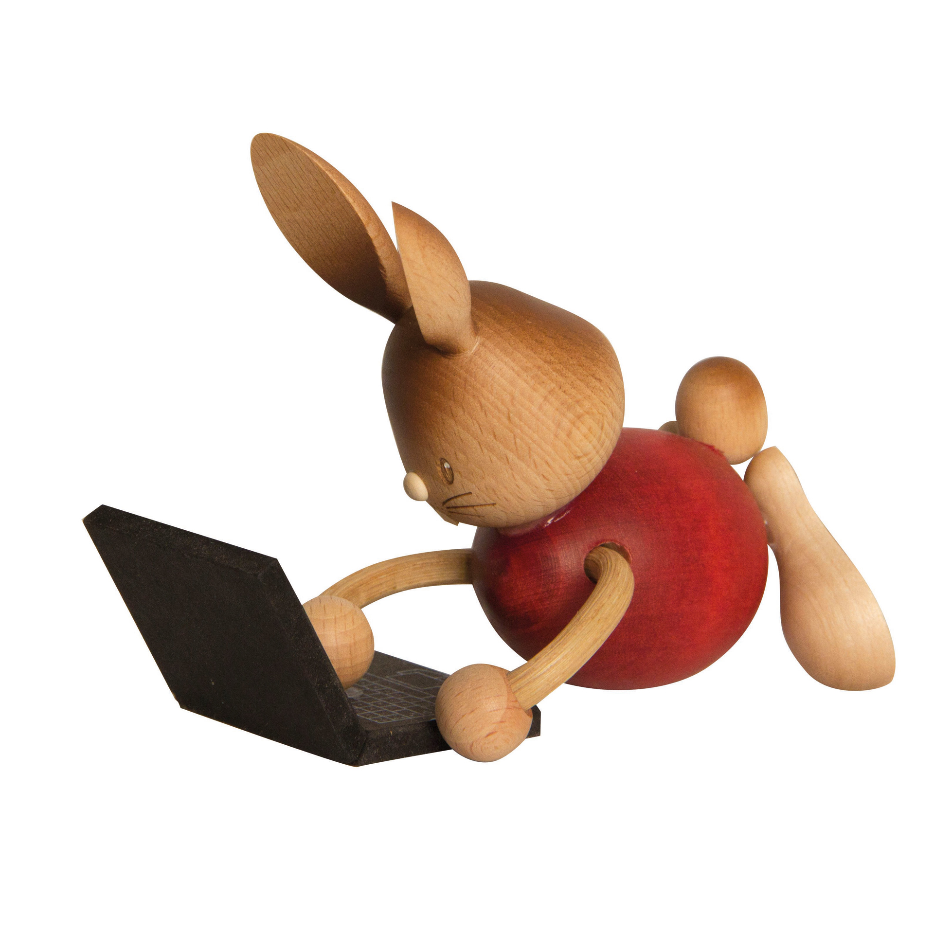 Stupsi Hase mit Laptop