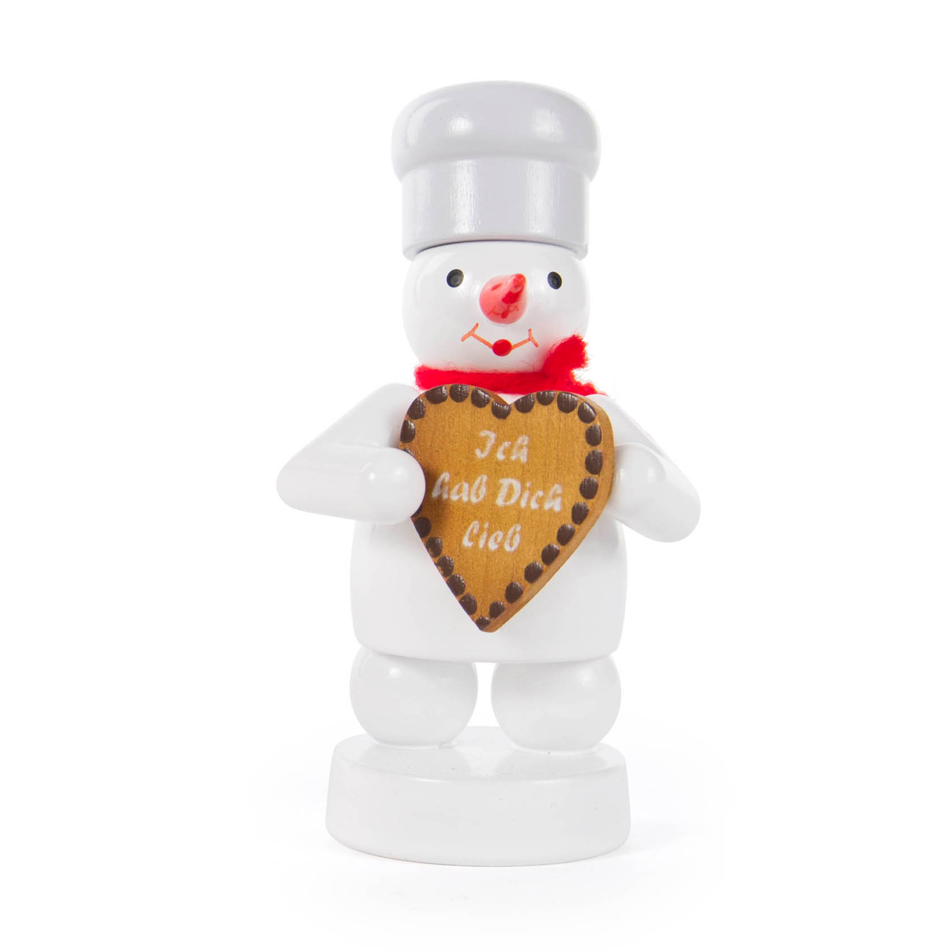 Schneemann mit Lebkuchenherz Schneemann mit Lebkuchenherz