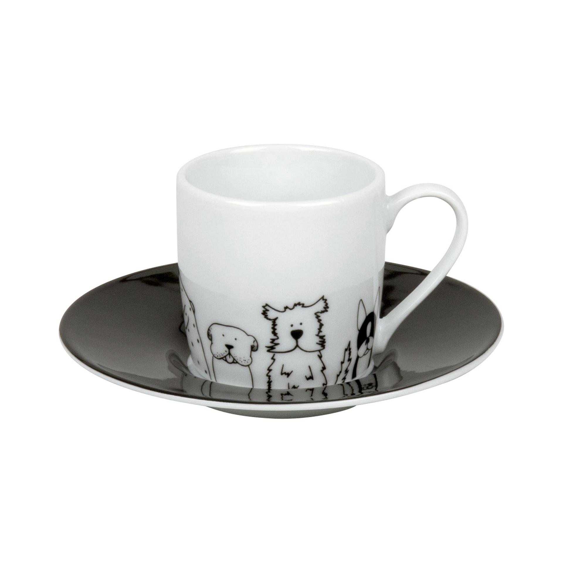 Espresso Set "Funny Dogs"