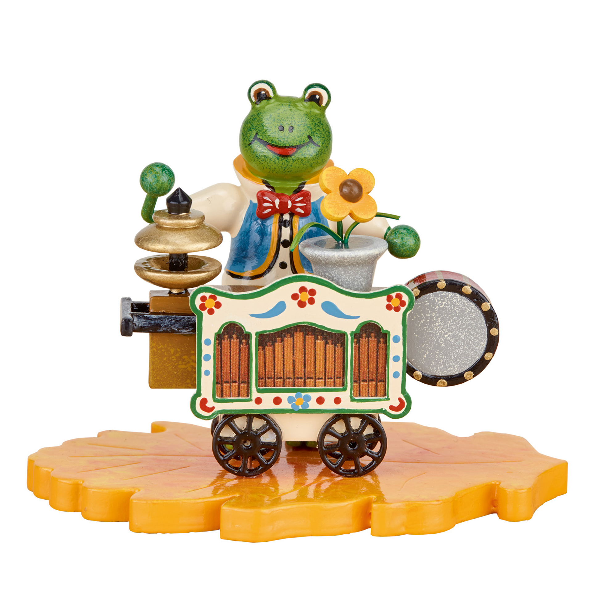 Frosch Drehorgelspieler