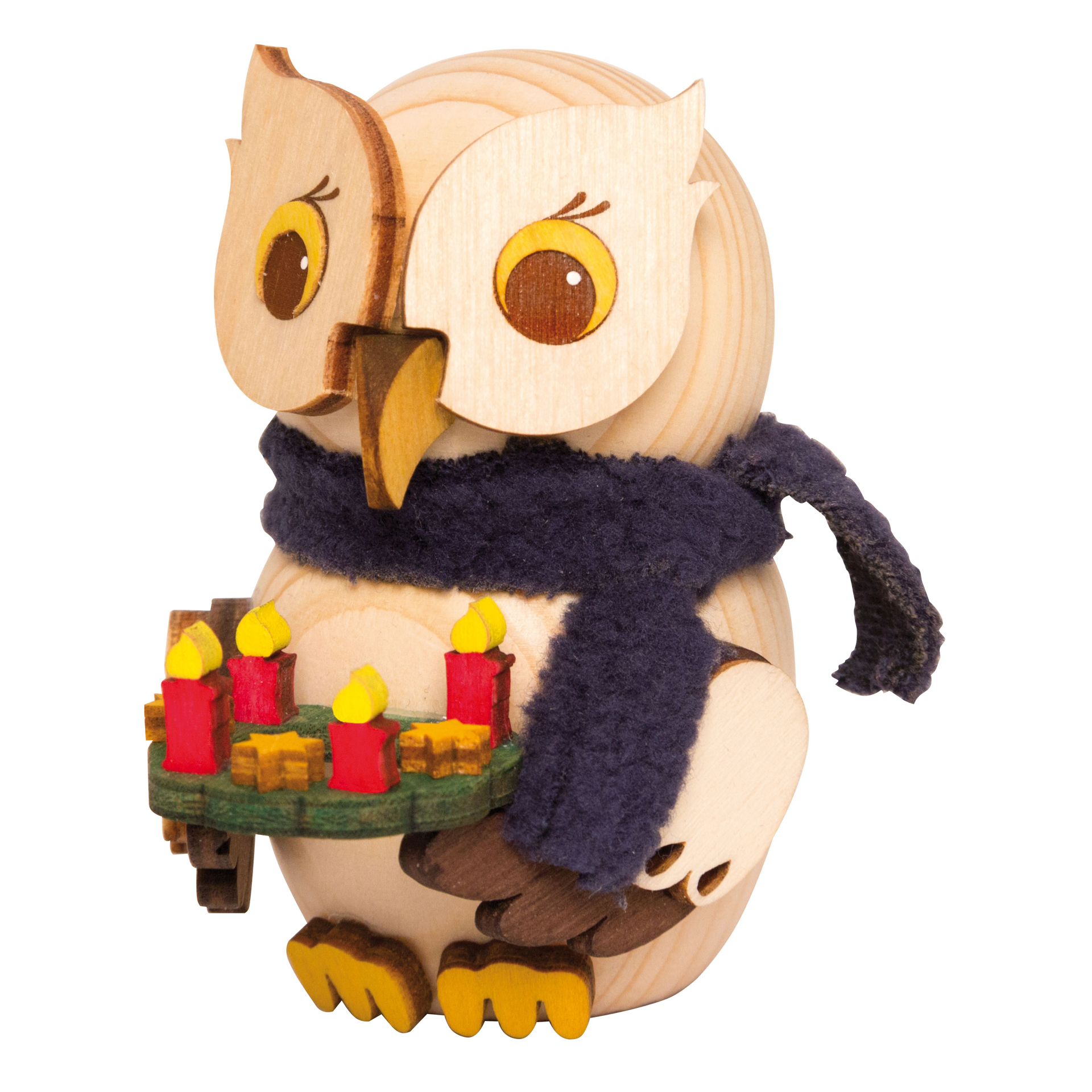 MINI Eule mit Adventskranz MINI Eule mit Adventskranz