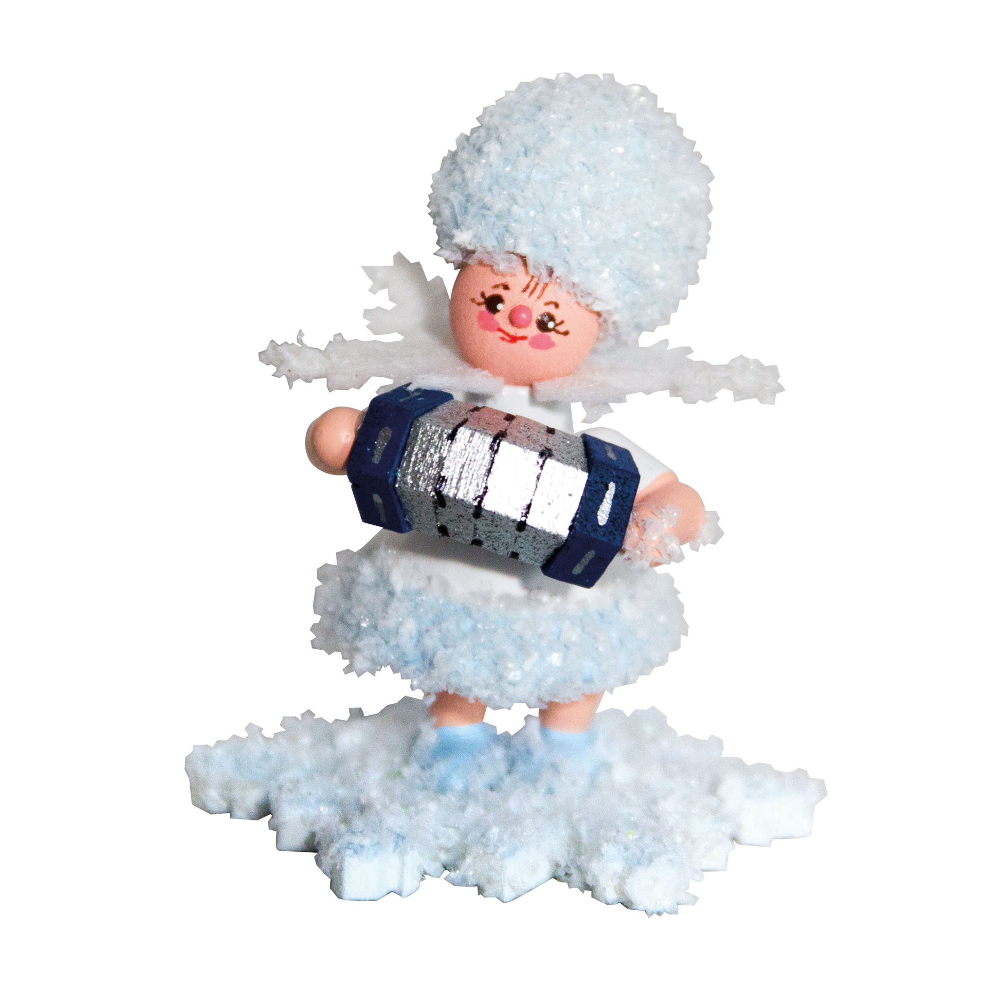 Schneeflöckchen mit Konzertina Schneeflöckchen mit Konzertina