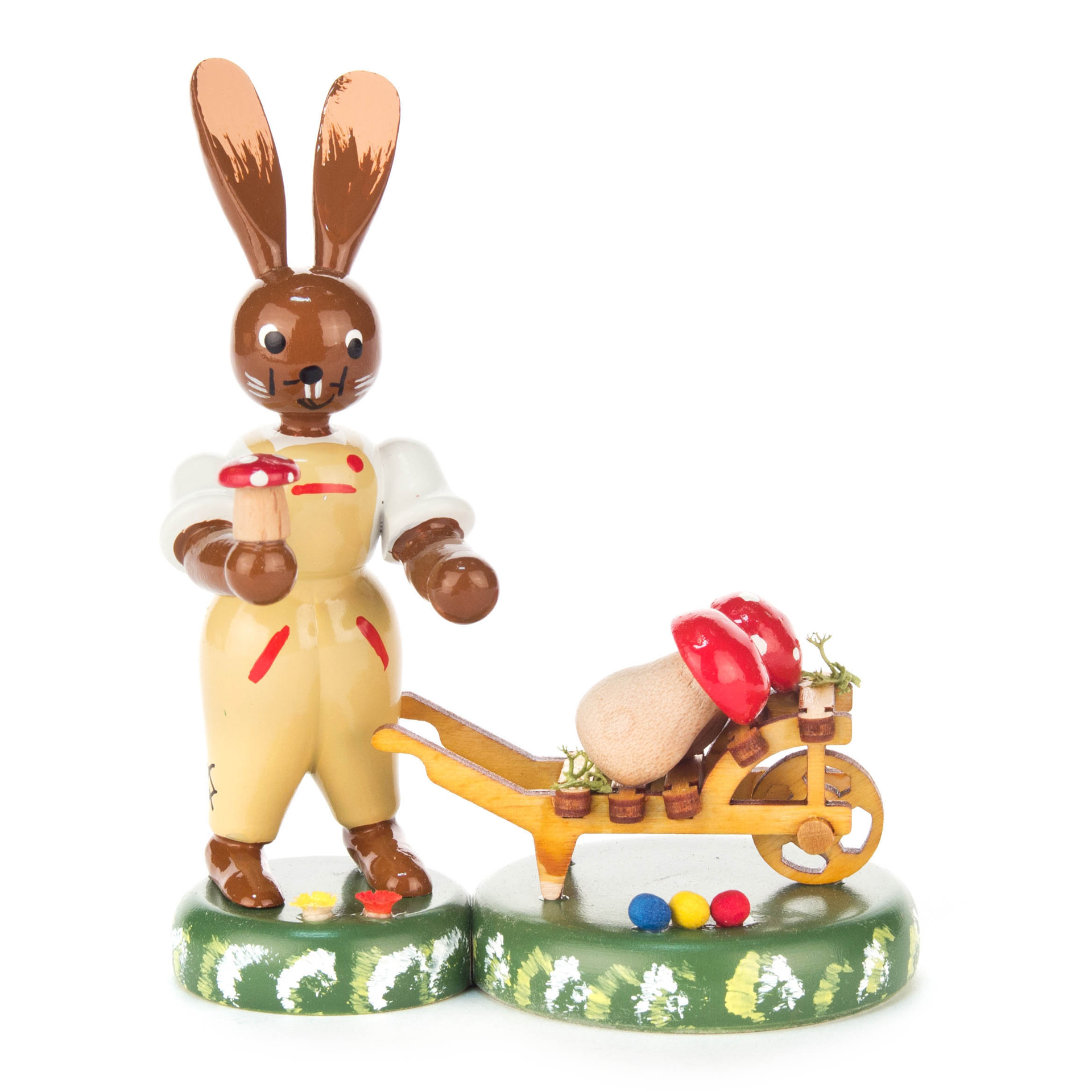 Hasenjunge mit Schubkarre Hasenjunge mit Schubkarre