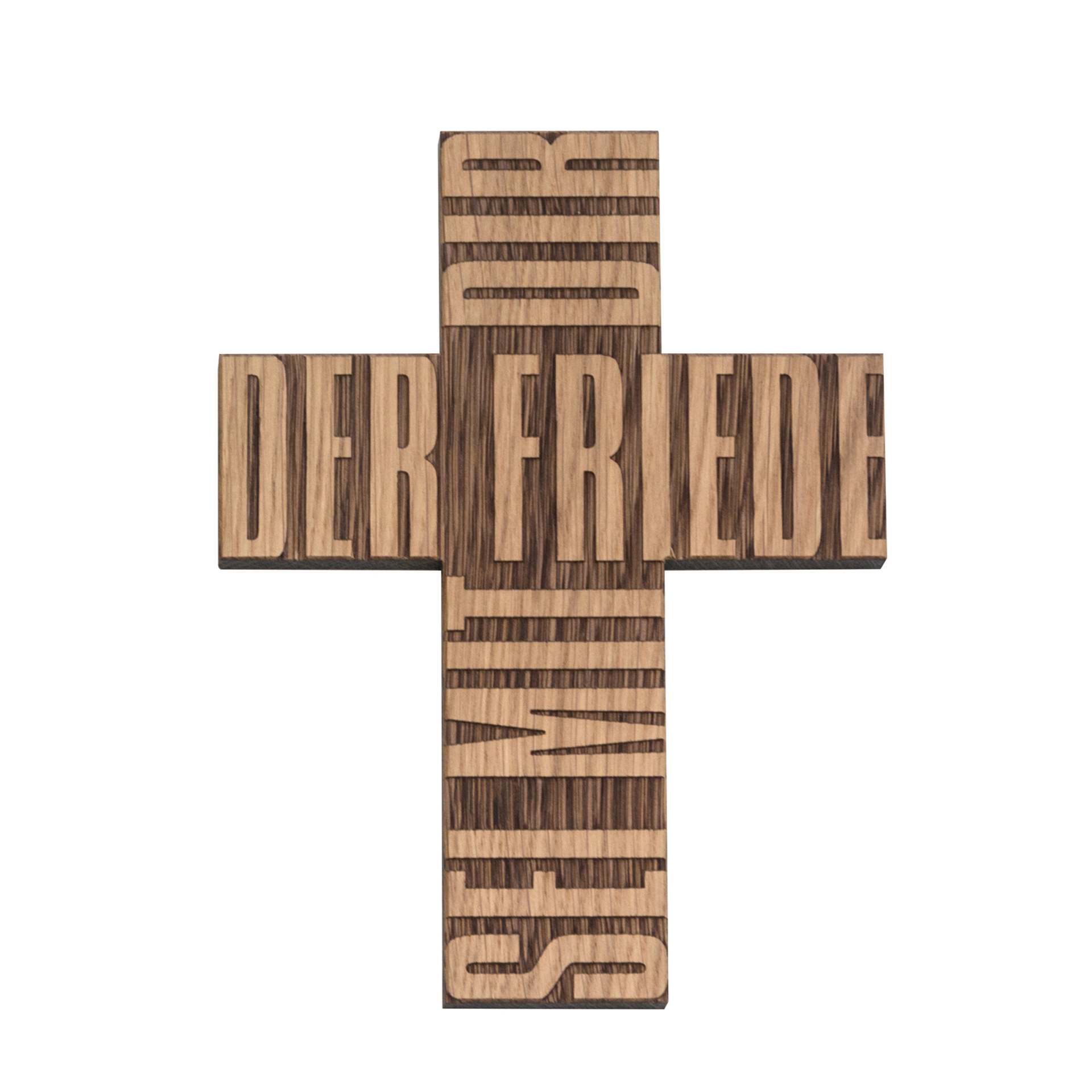 Kreuz "Der Friede sei mit dir", Eiche