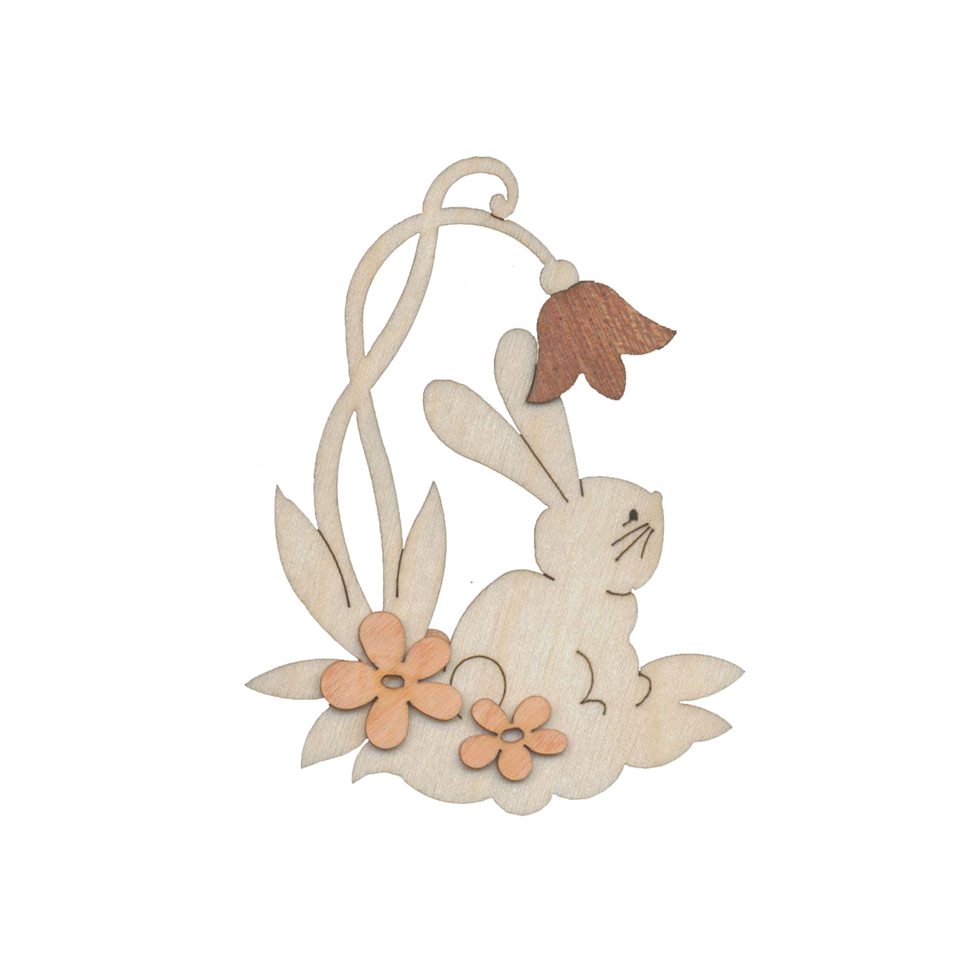 Baumschmuck Hase mit Blume