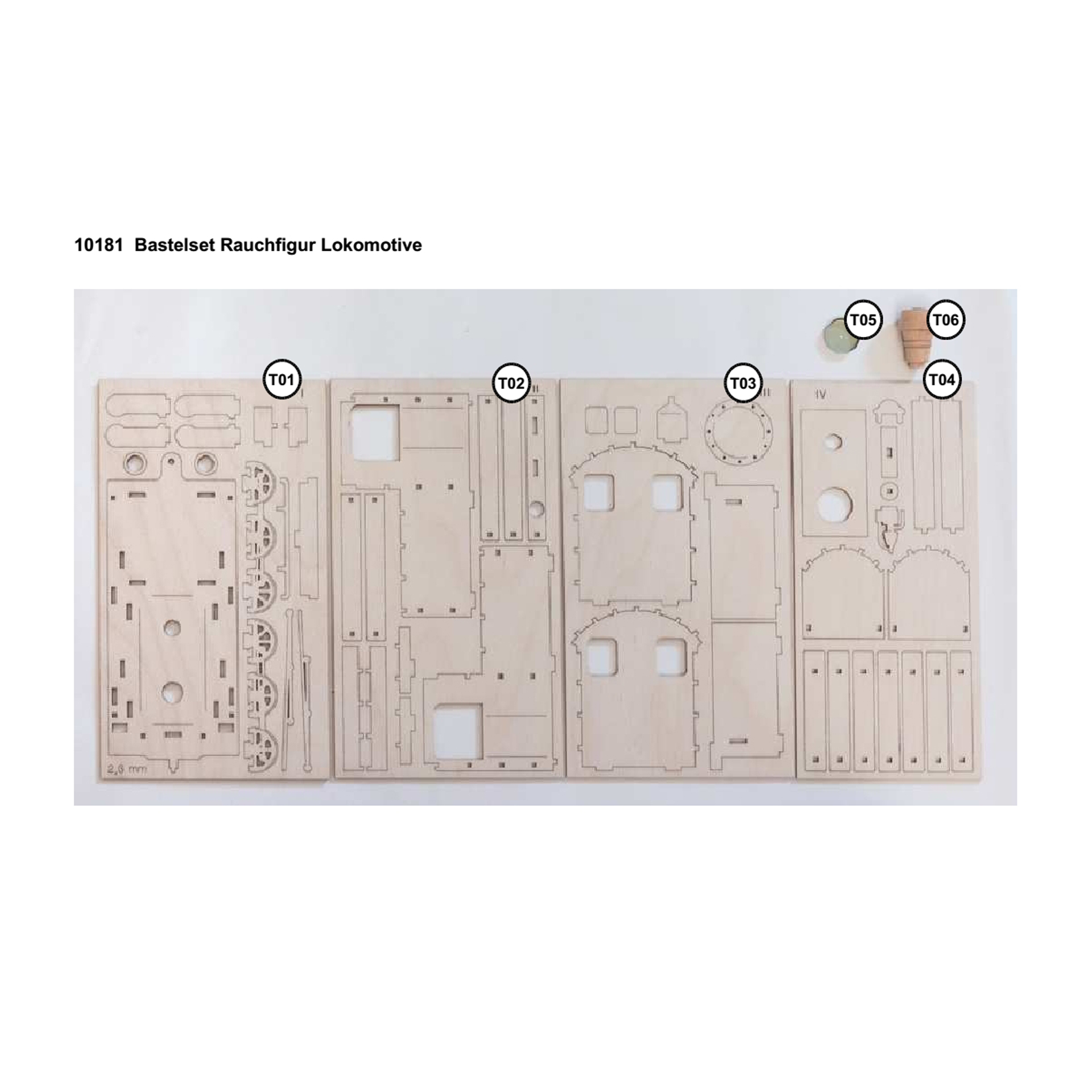 Bastelset Rauchfigur Lokomotive Bastelset Rauchfigur Lokomotive