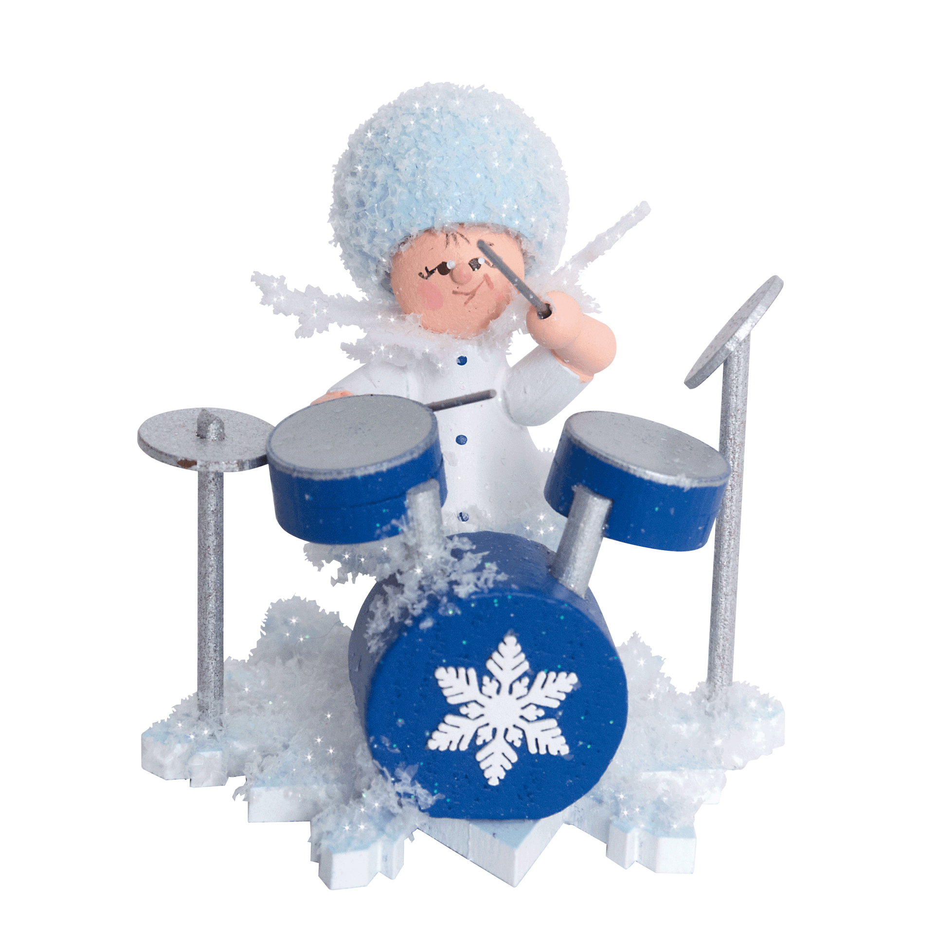 Schneeflöckchen mit Schlagzeug