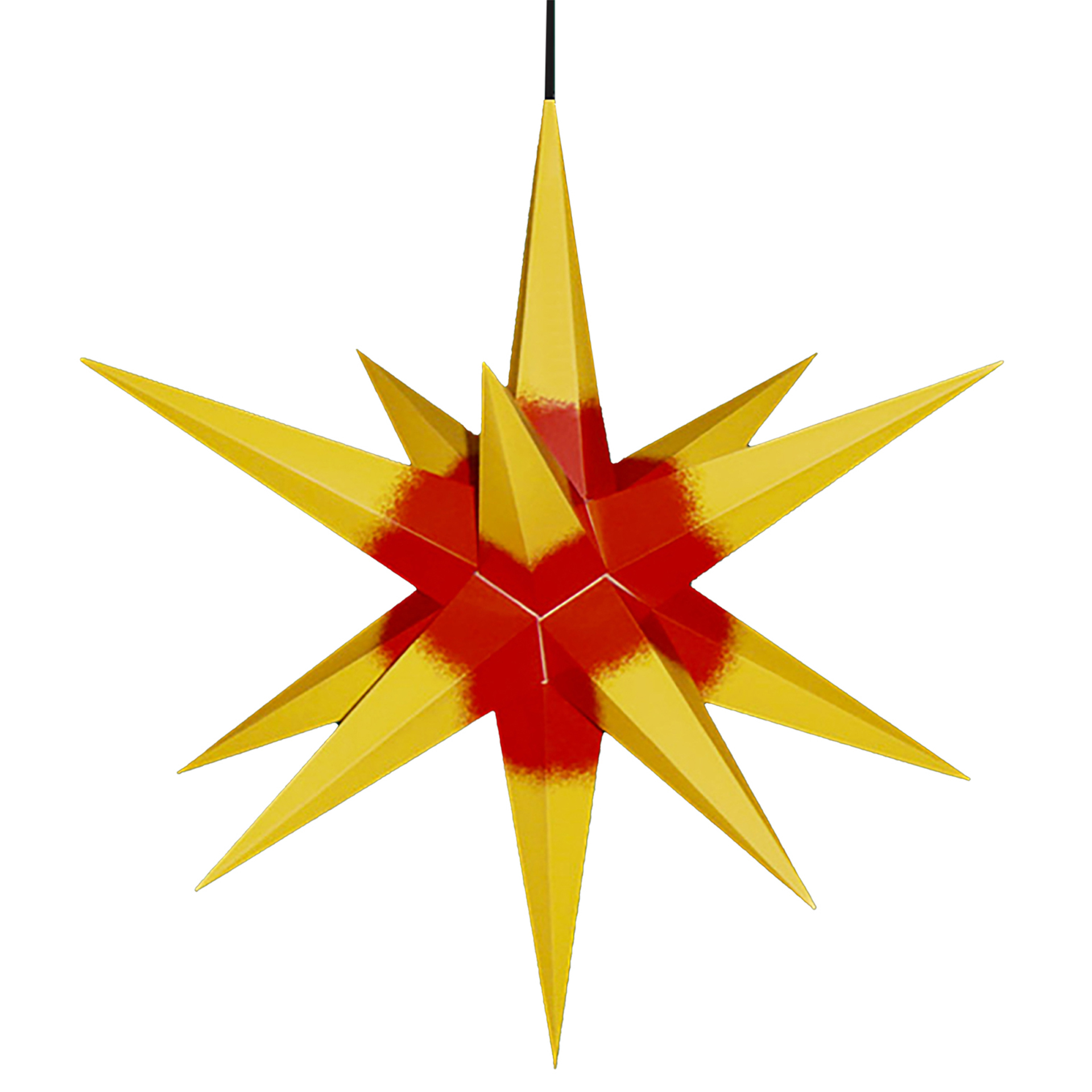 Haßlauer Außenstern, gelb/rot Haßlauer Außenstern, gelb/rot