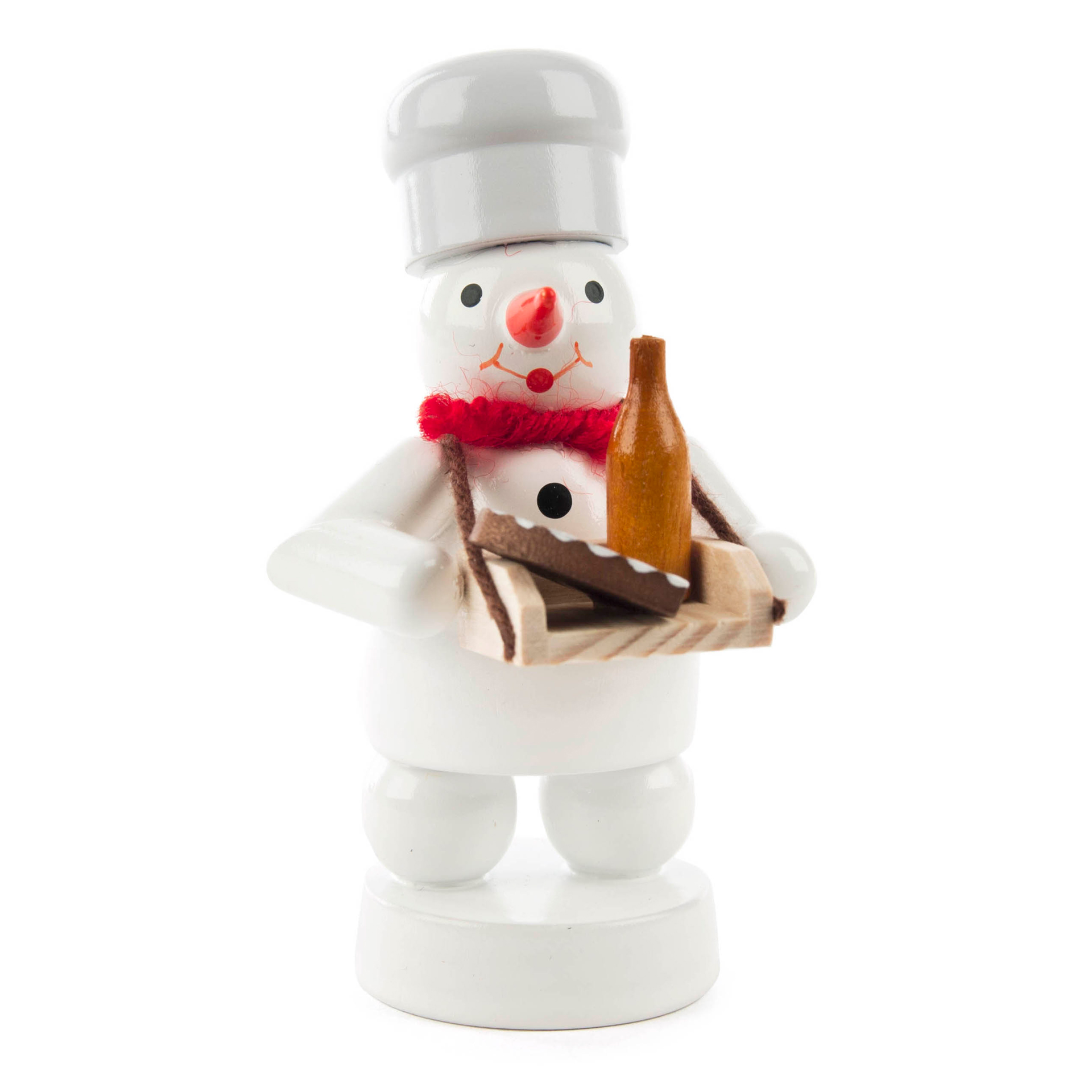 Schneemann mit Bauchladen