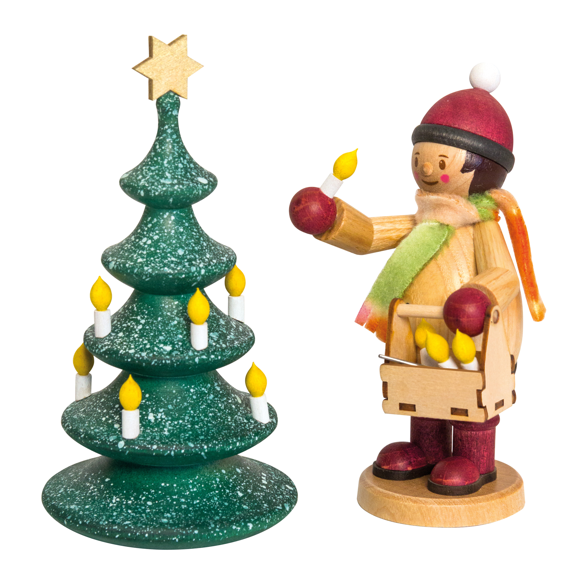 Mäxchen mit Lichterbaum