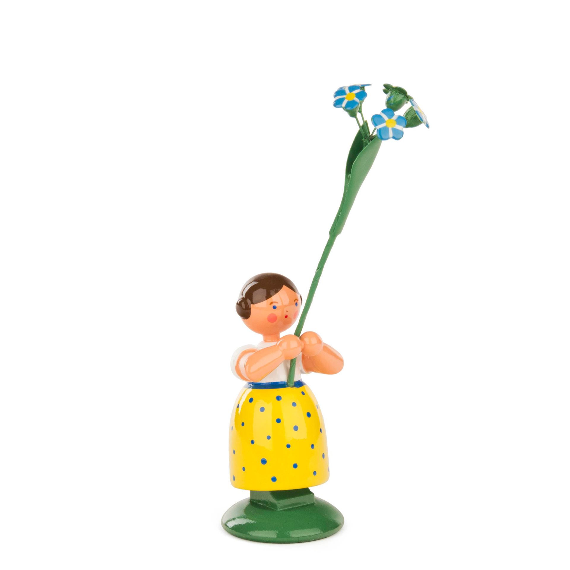 Blumenkind Mädchen mit Vergissmeinnicht Blumenkind Mädchen mit Vergissmeinnicht