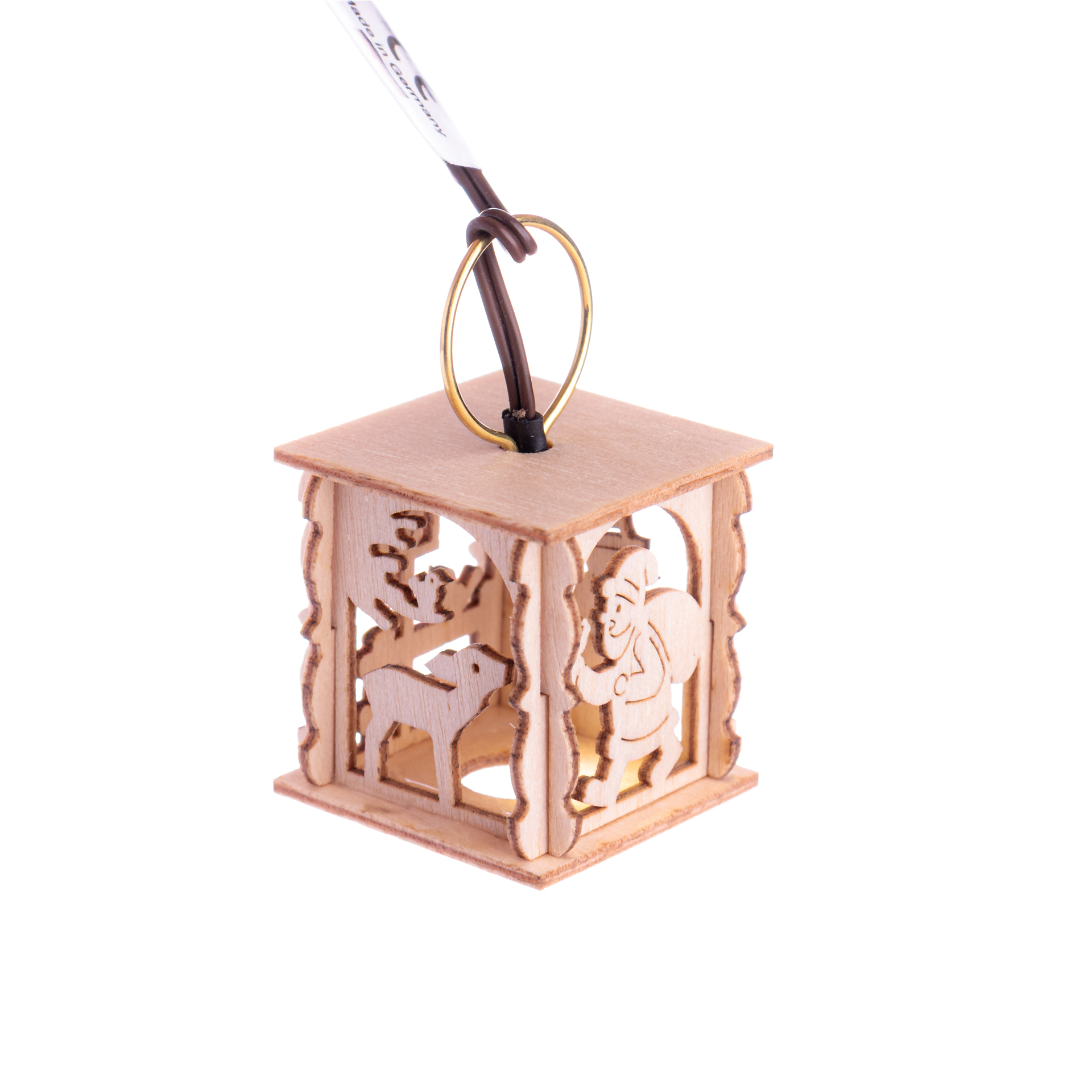 Miniatur Laterne Schneemann, elektrisch