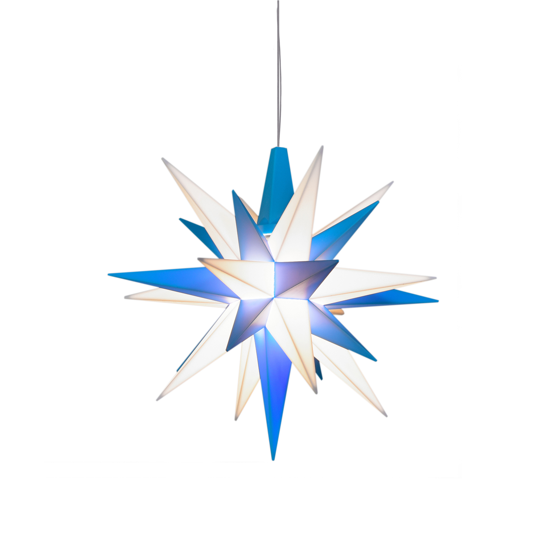 Herrnhuter Stern A1e, blau/weiß Herrnhuter Stern A1e, blau/weiß