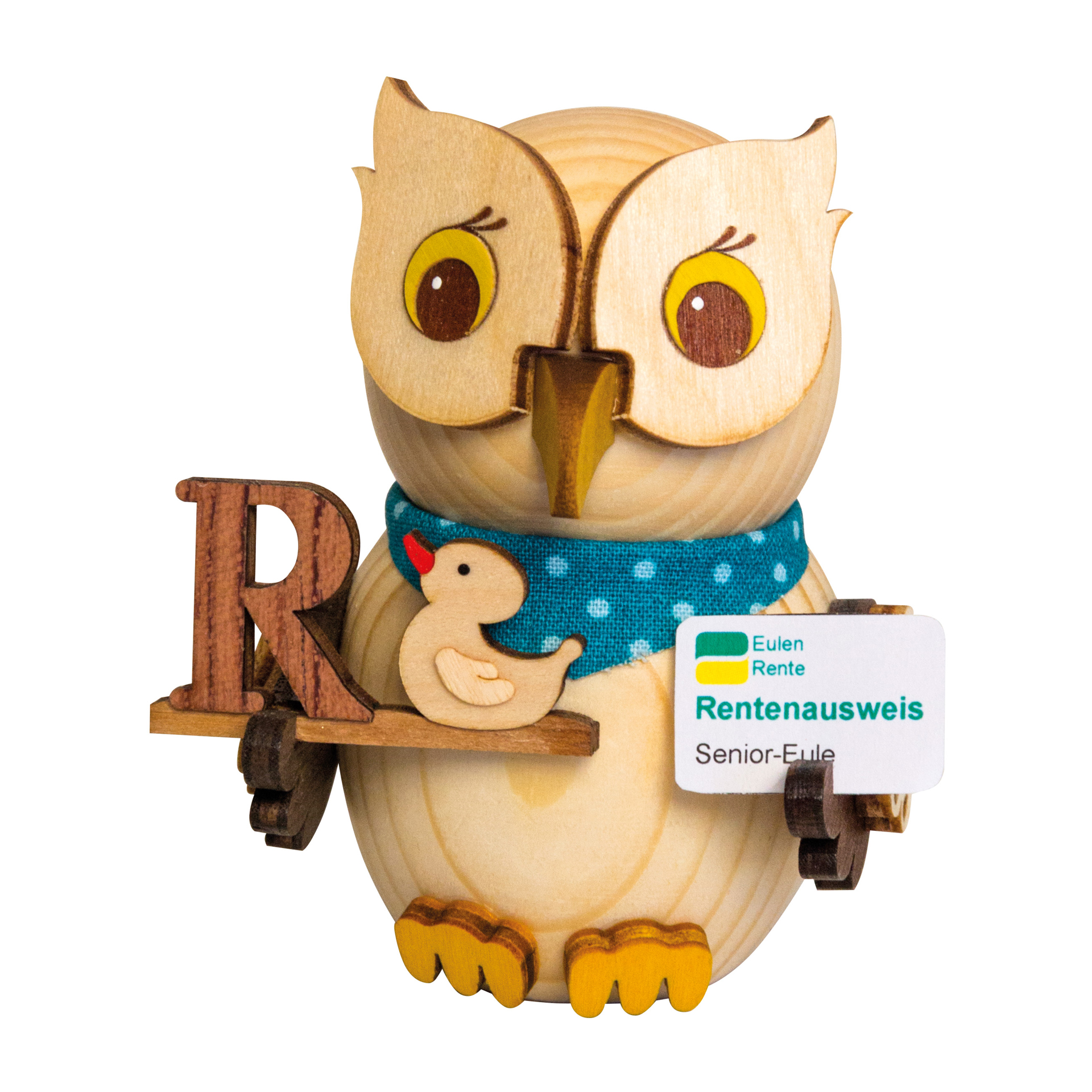 MINI Eule mit Rentenbescheid