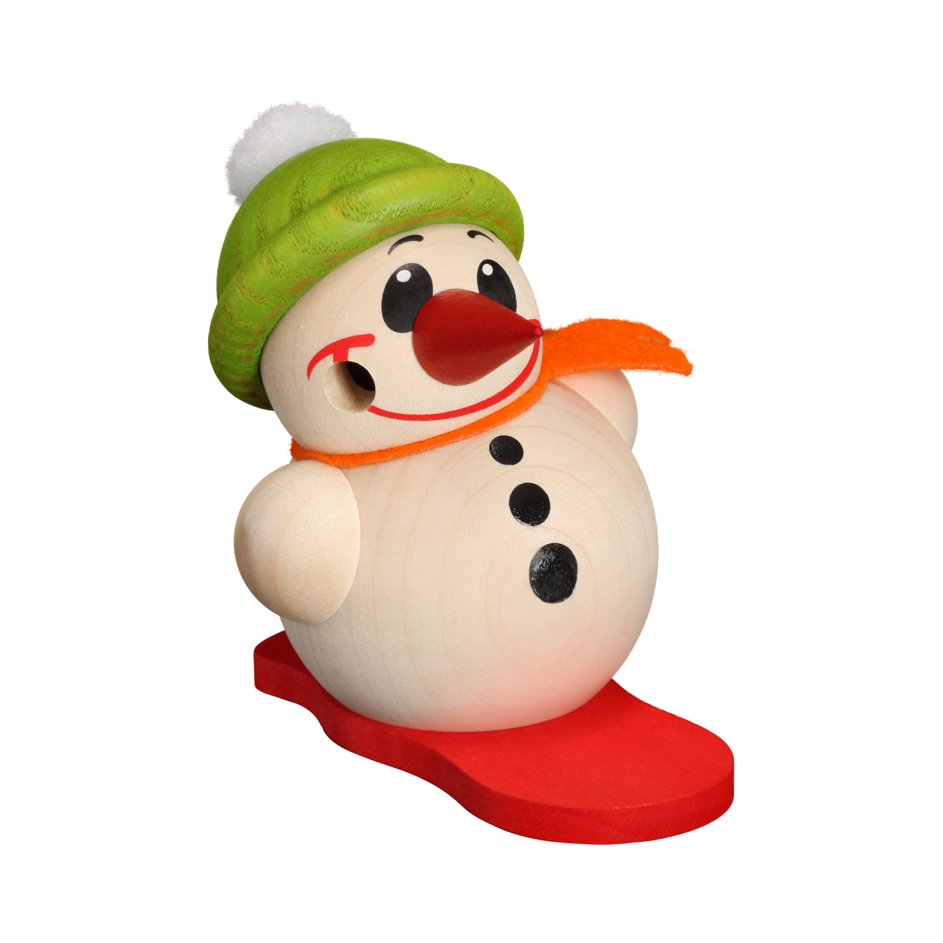 Rauchfigur Cool Man mit Snowboard und Bommelmütze Rauchfigur Cool Man mit Snowboard und Bommelmütze