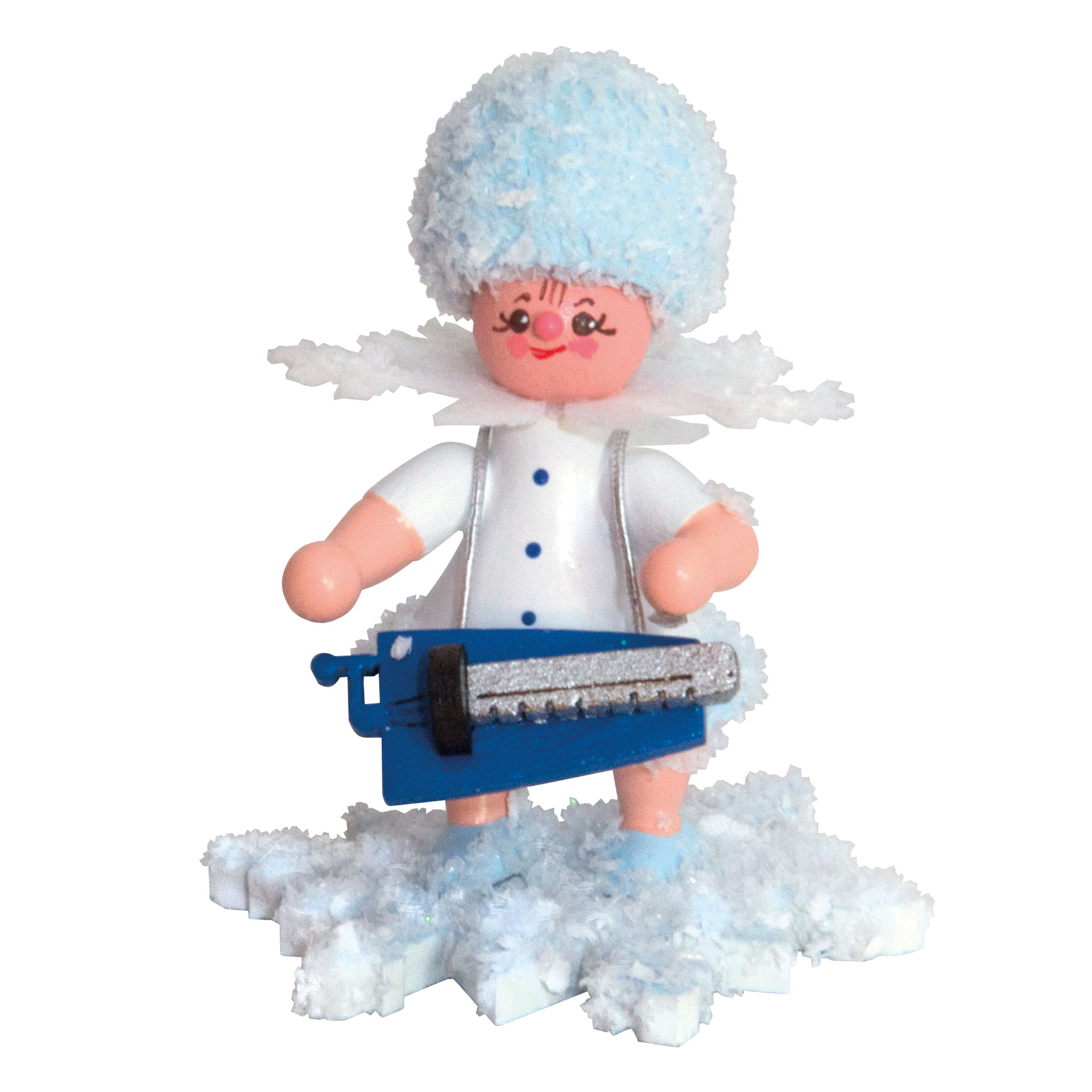 Schneeflöckchen mit Drehleier