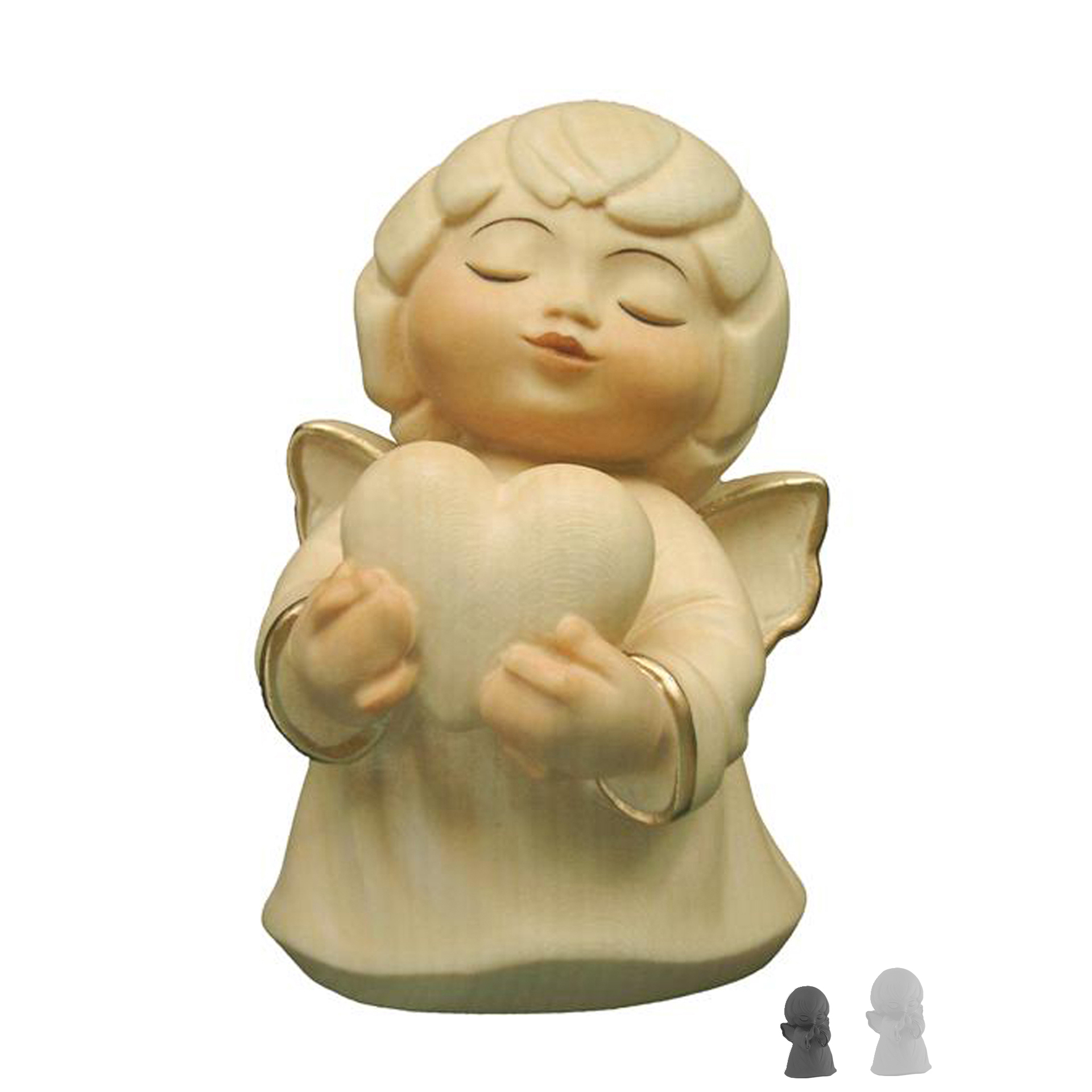 Engel mit Herz 4cm, alabaster Engel mit Herz 4cm, alabaster