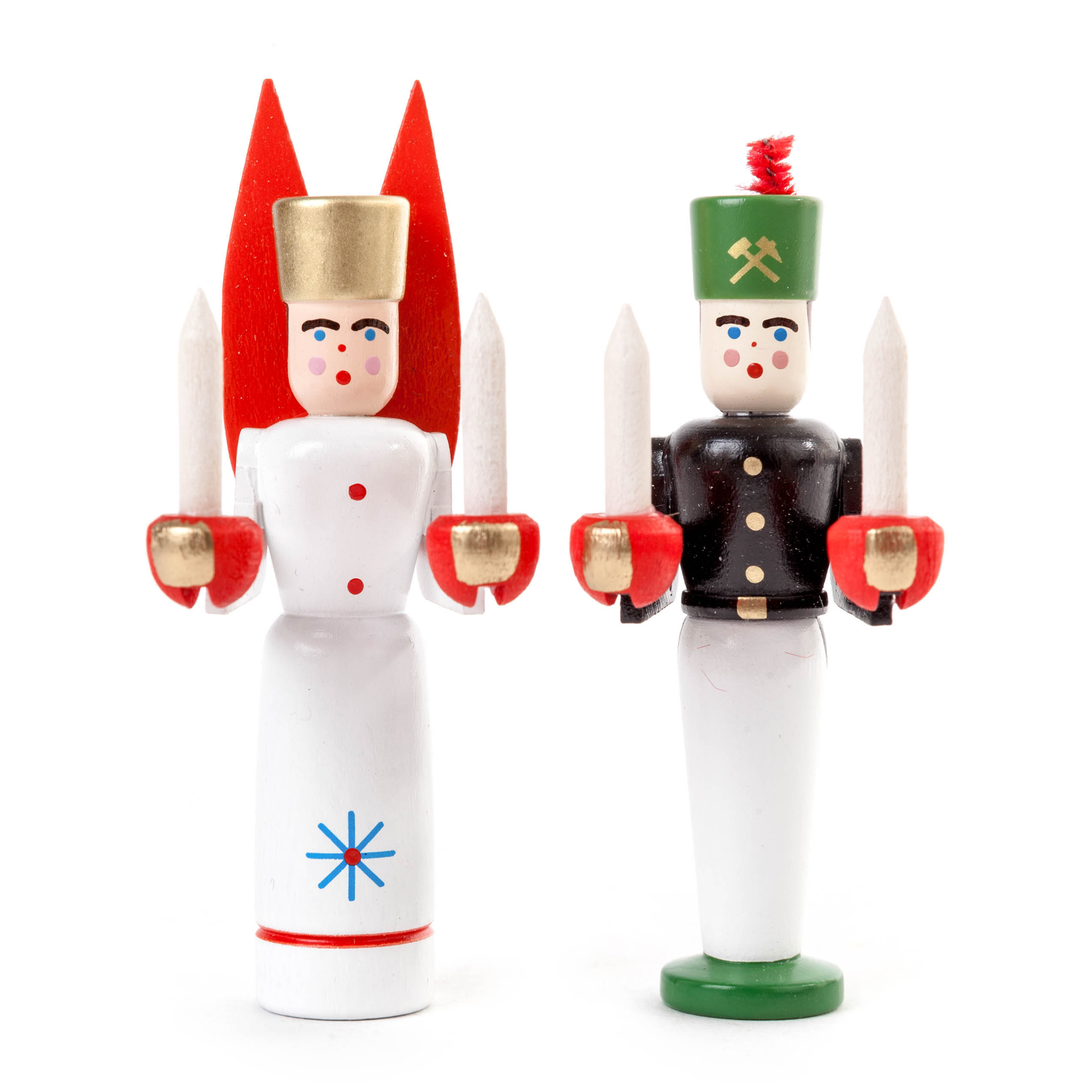 Miniatur Engel und Bergmann