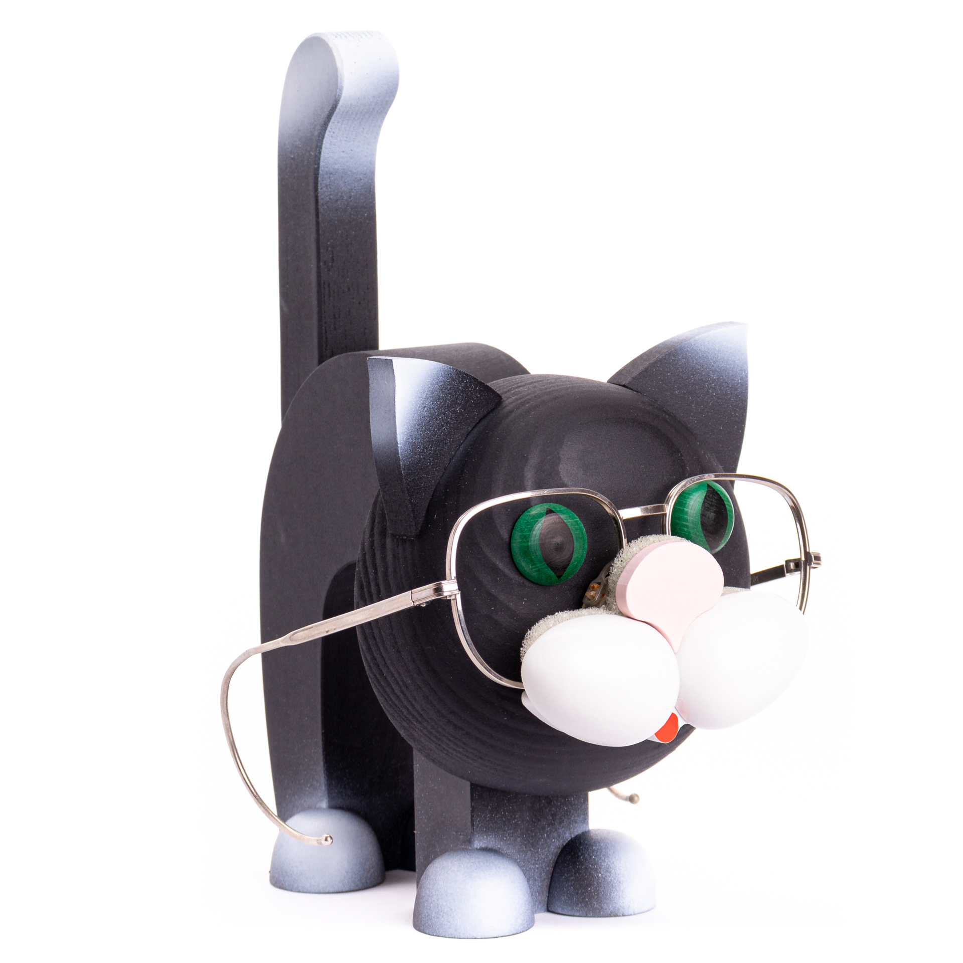 Brillenständer Katze schwarz