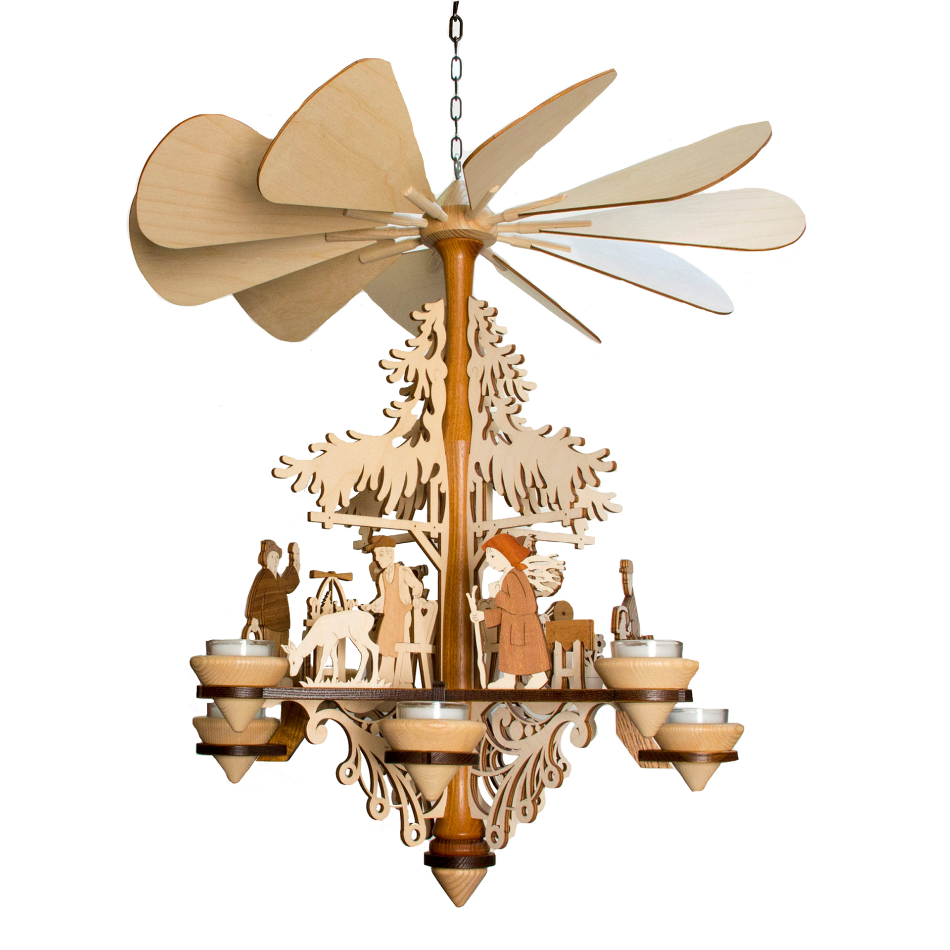 Deckenpyramide Erzgebirgsmotive Deckenpyramide Erzgebirgsmotive