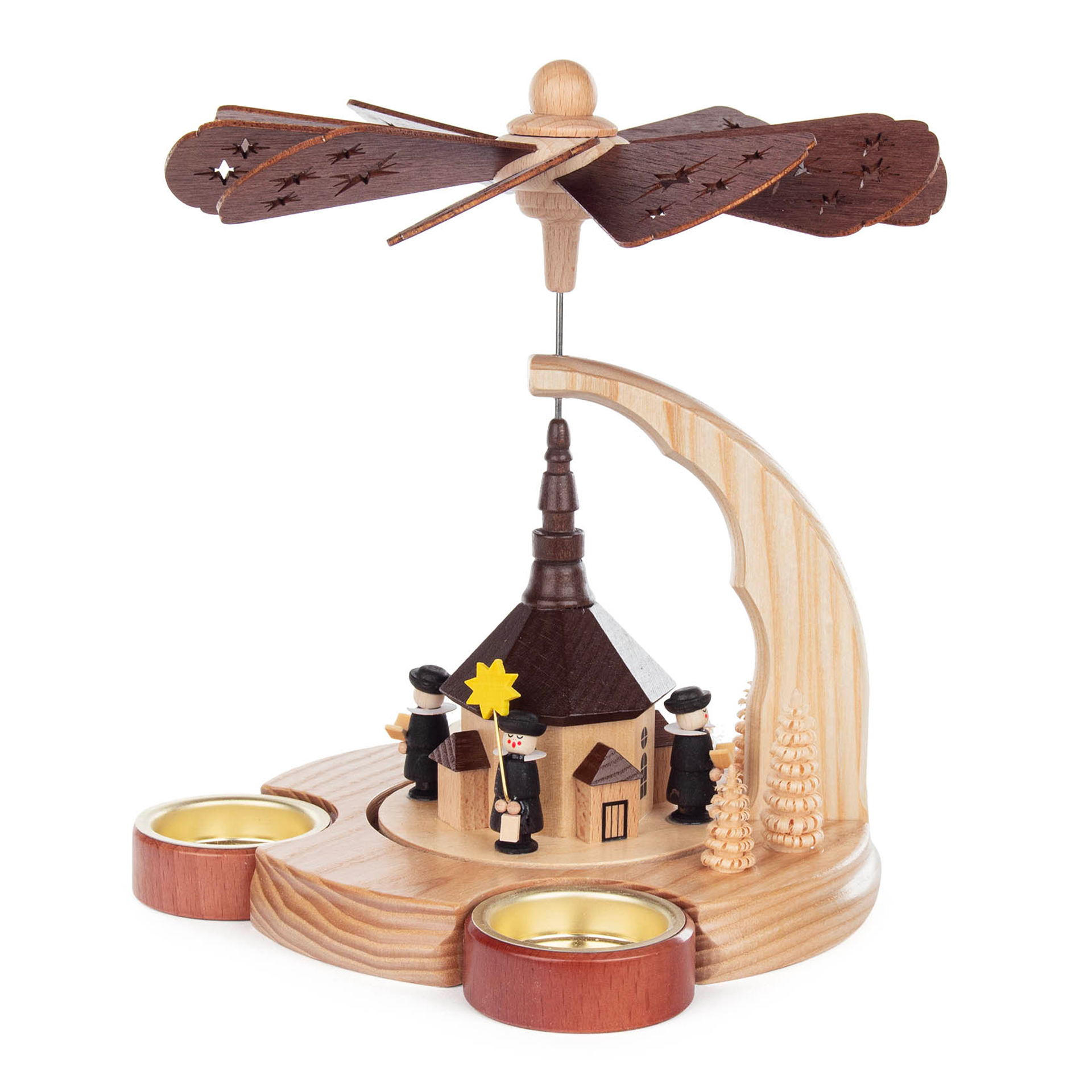 Pyramide Seiffener Kirche, für Teelichte Pyramide Seiffener Kirche, für Teelichte