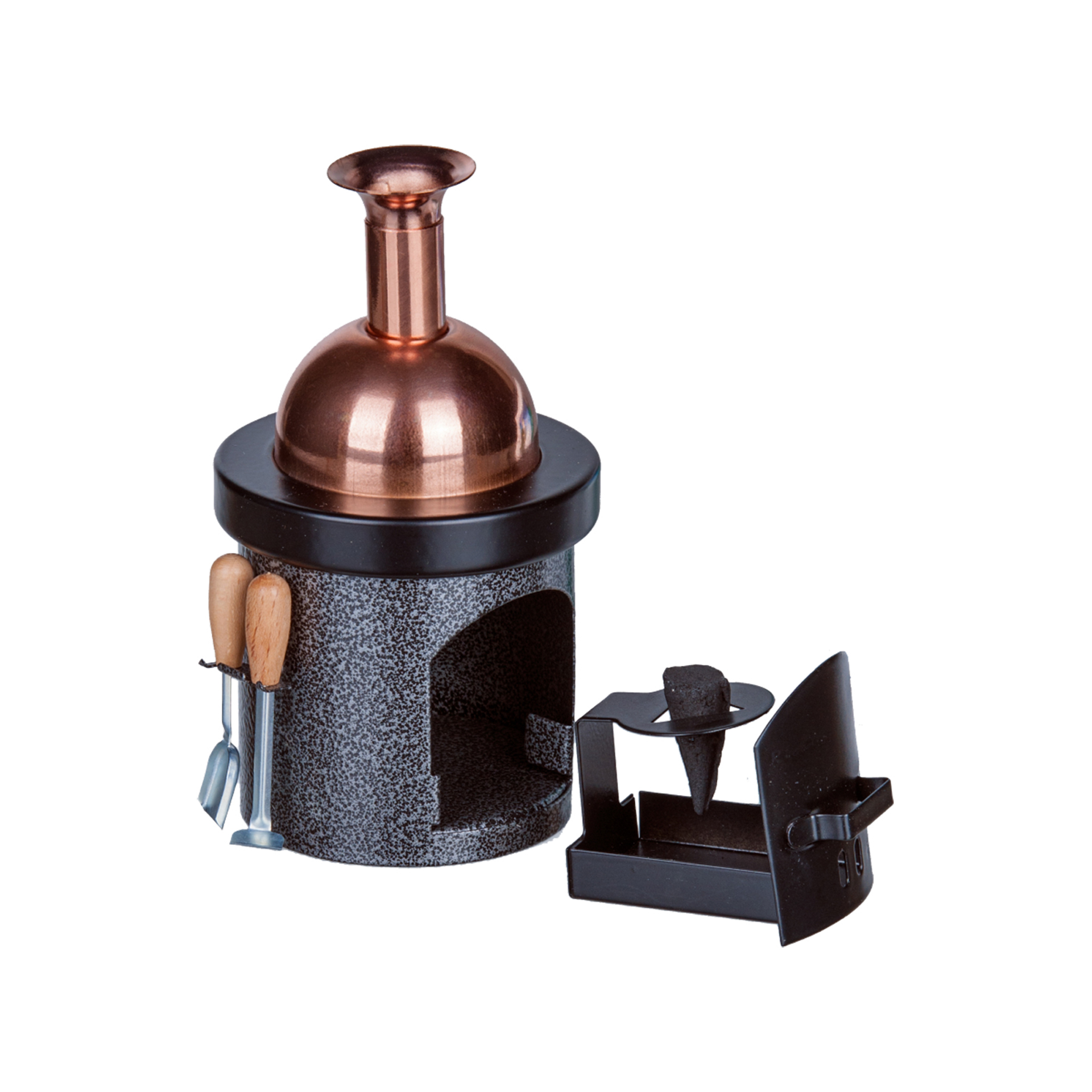 Rauchofen Braukessel, schwarz/silber Rauchofen Braukessel, schwarz/silber