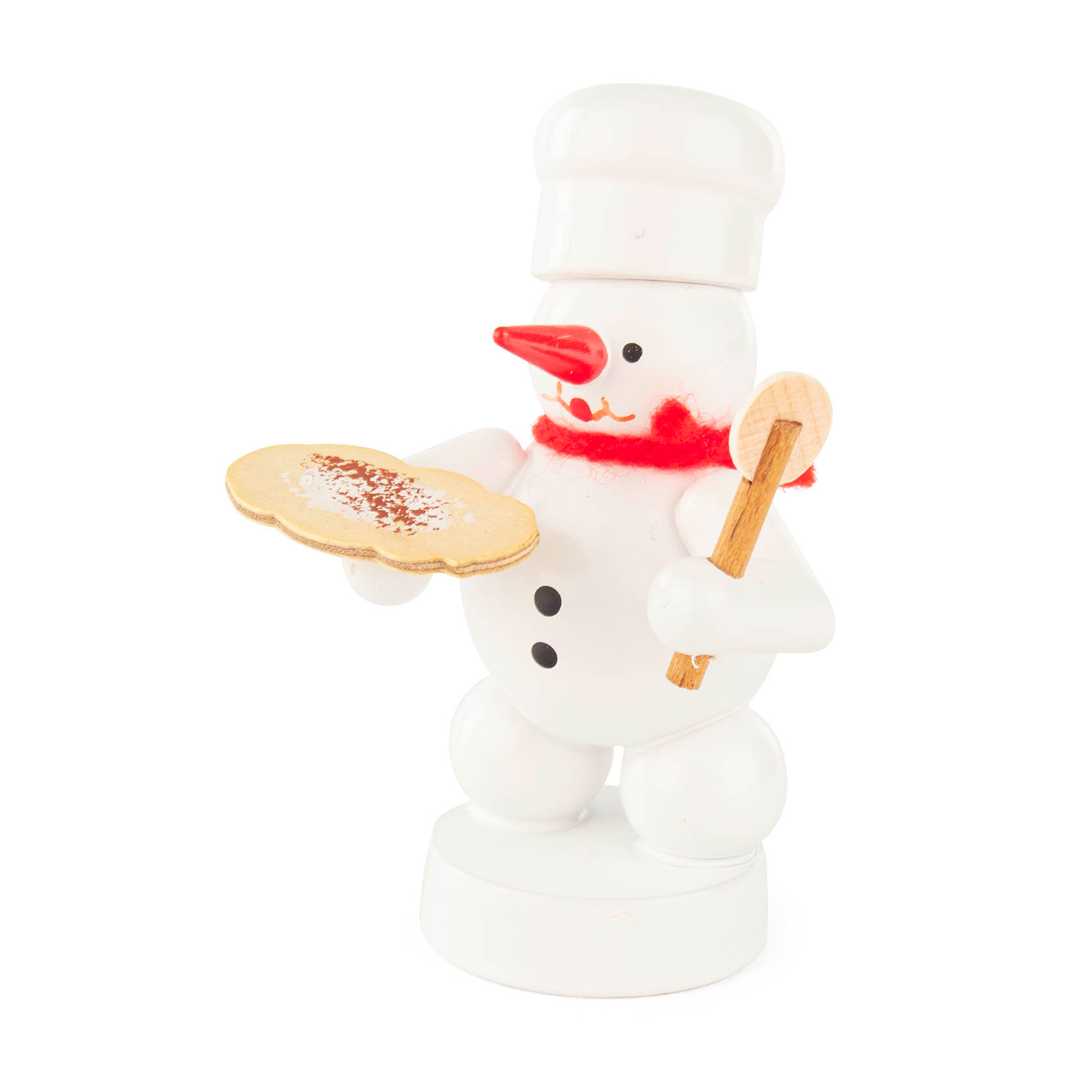 Schneemann mit Pizza