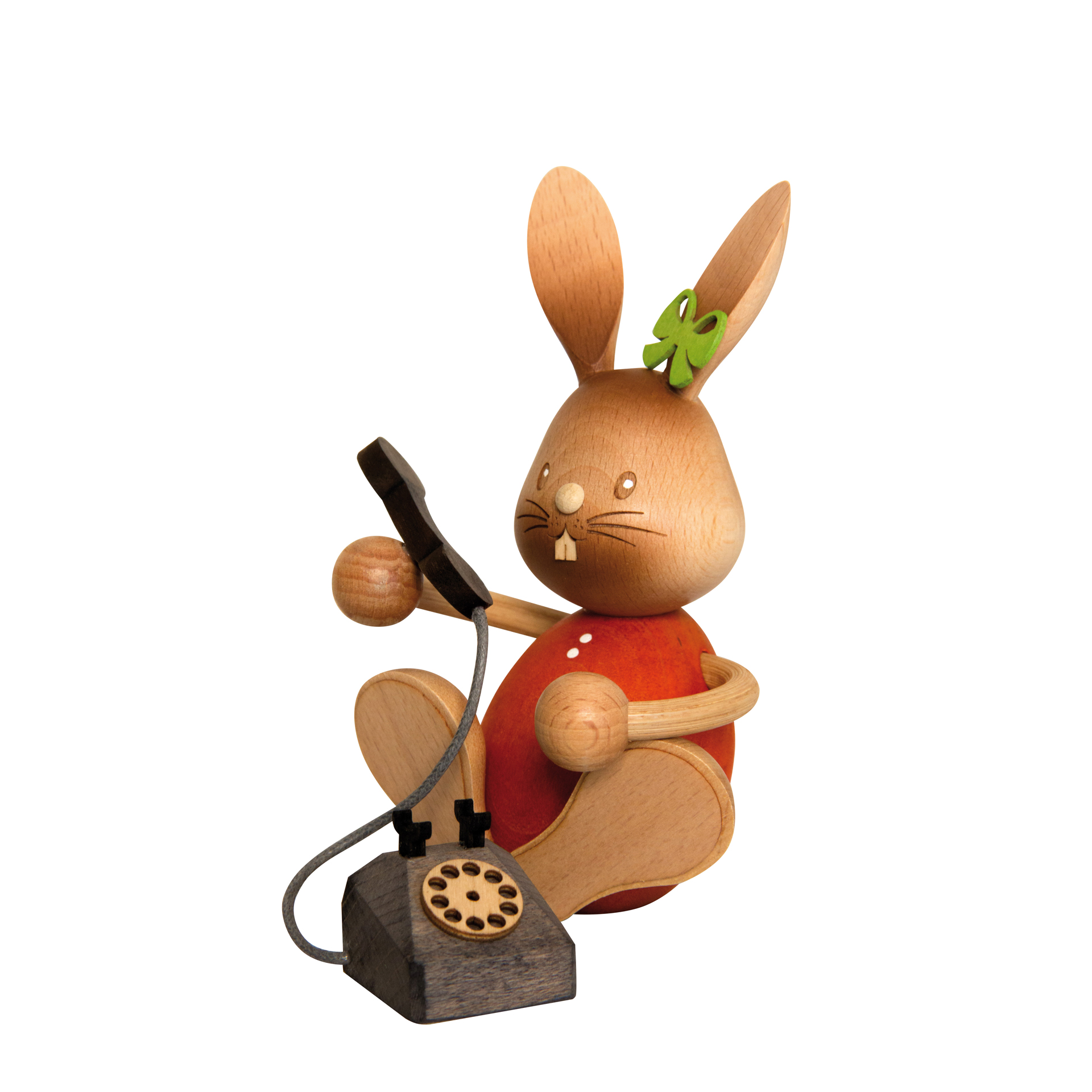 Stupsi Hase mit Telefon