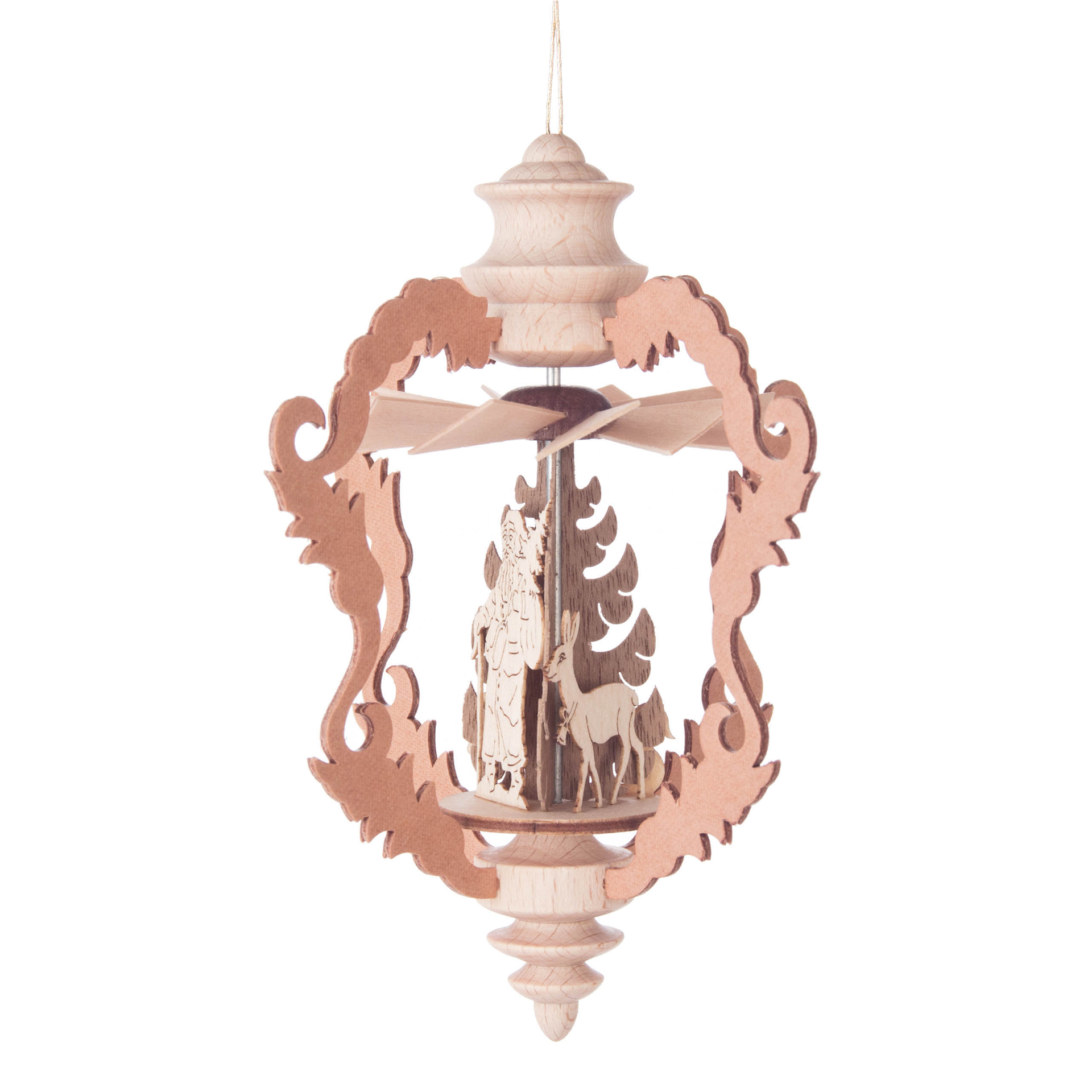 Mini Pyramide mit Weihnachtsmann, Wärmespiel hängend Mini Pyramide mit Weihnachtsmann, Wärmespiel hängend