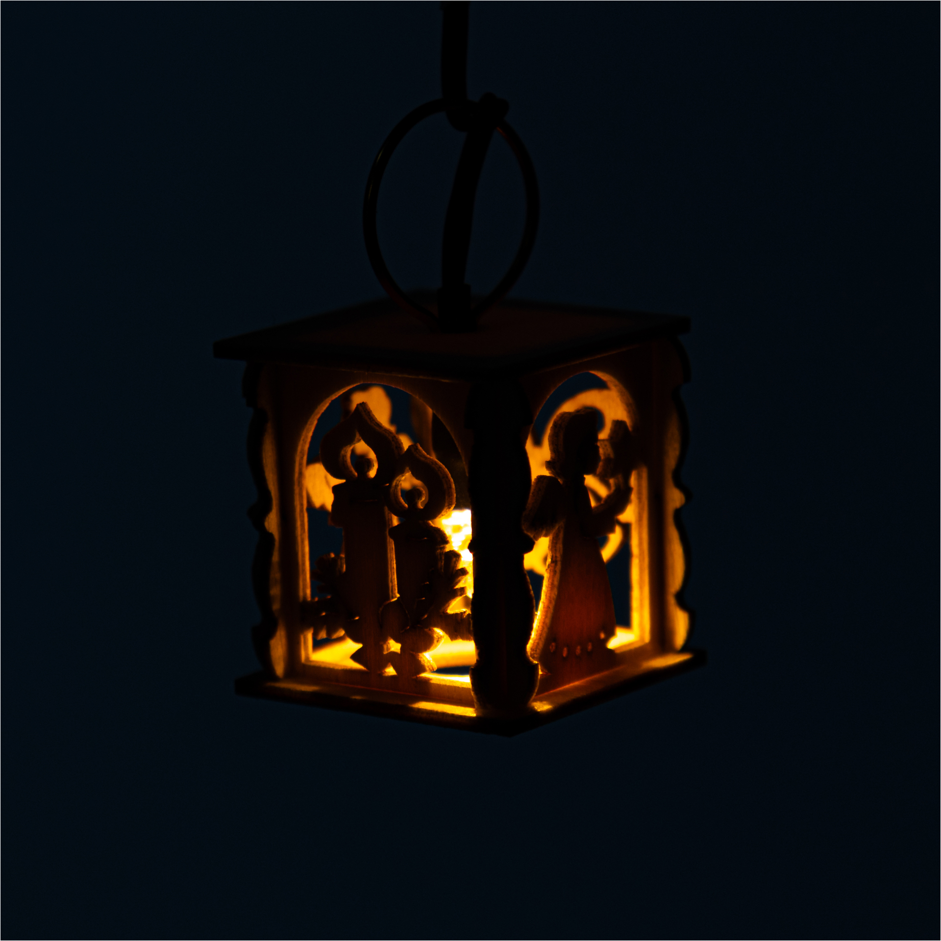 Miniatur Laterne Engel, elektrisch