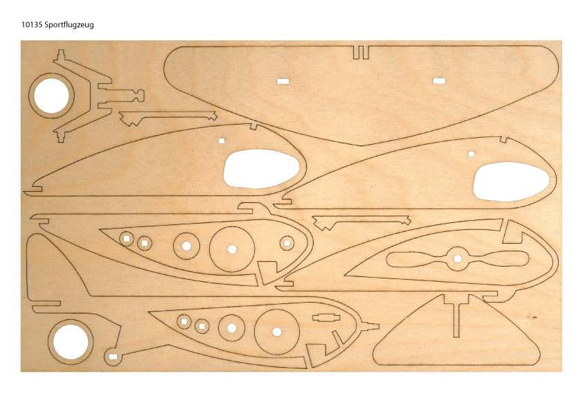 Bastelset Sportflugzeug