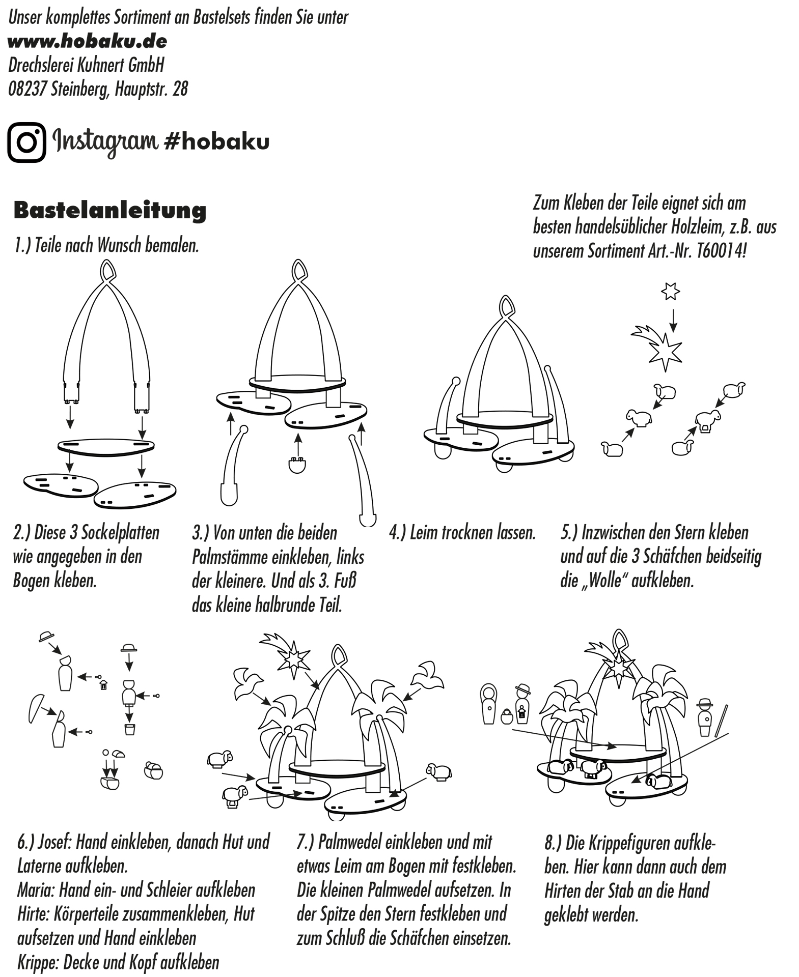 Bastelset Fensterbild Krippe Bastelset Fensterbild Krippe
