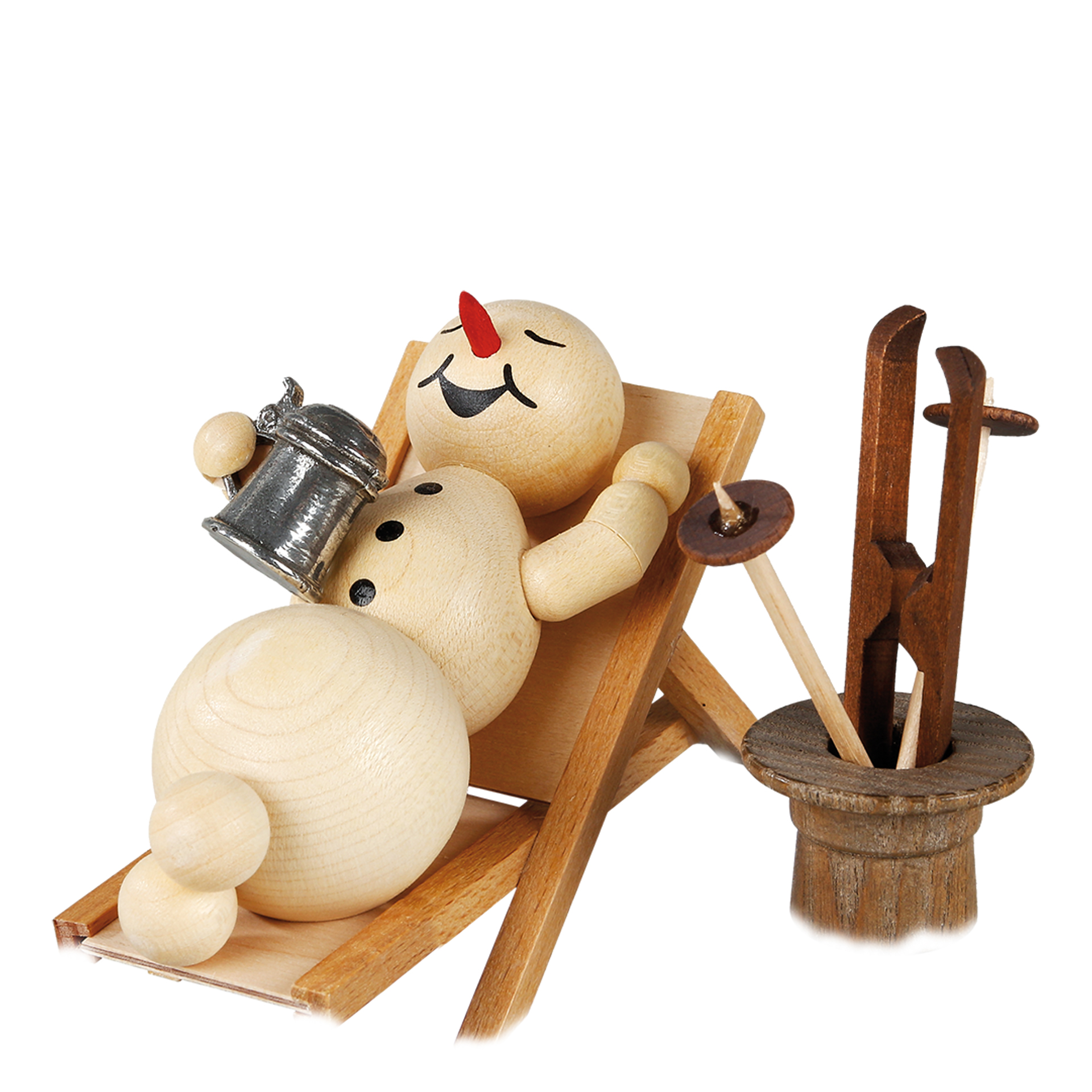 Schneemann im Liegestuhl Schneemann im Liegestuhl