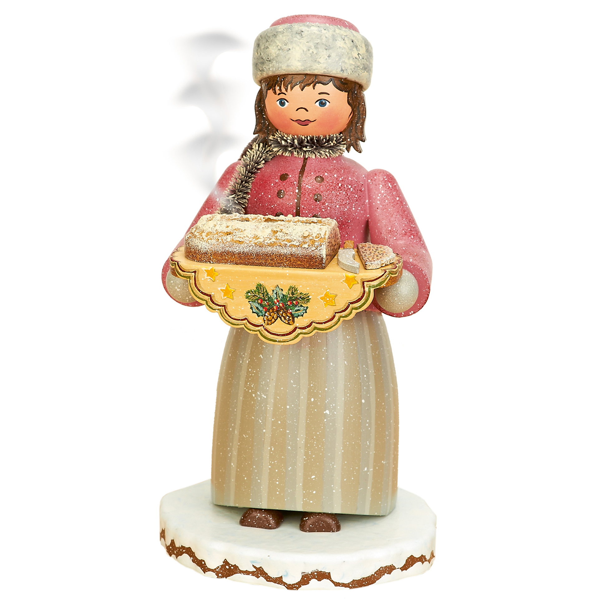 Rauchfigur Winterkinder Stollenmädchen