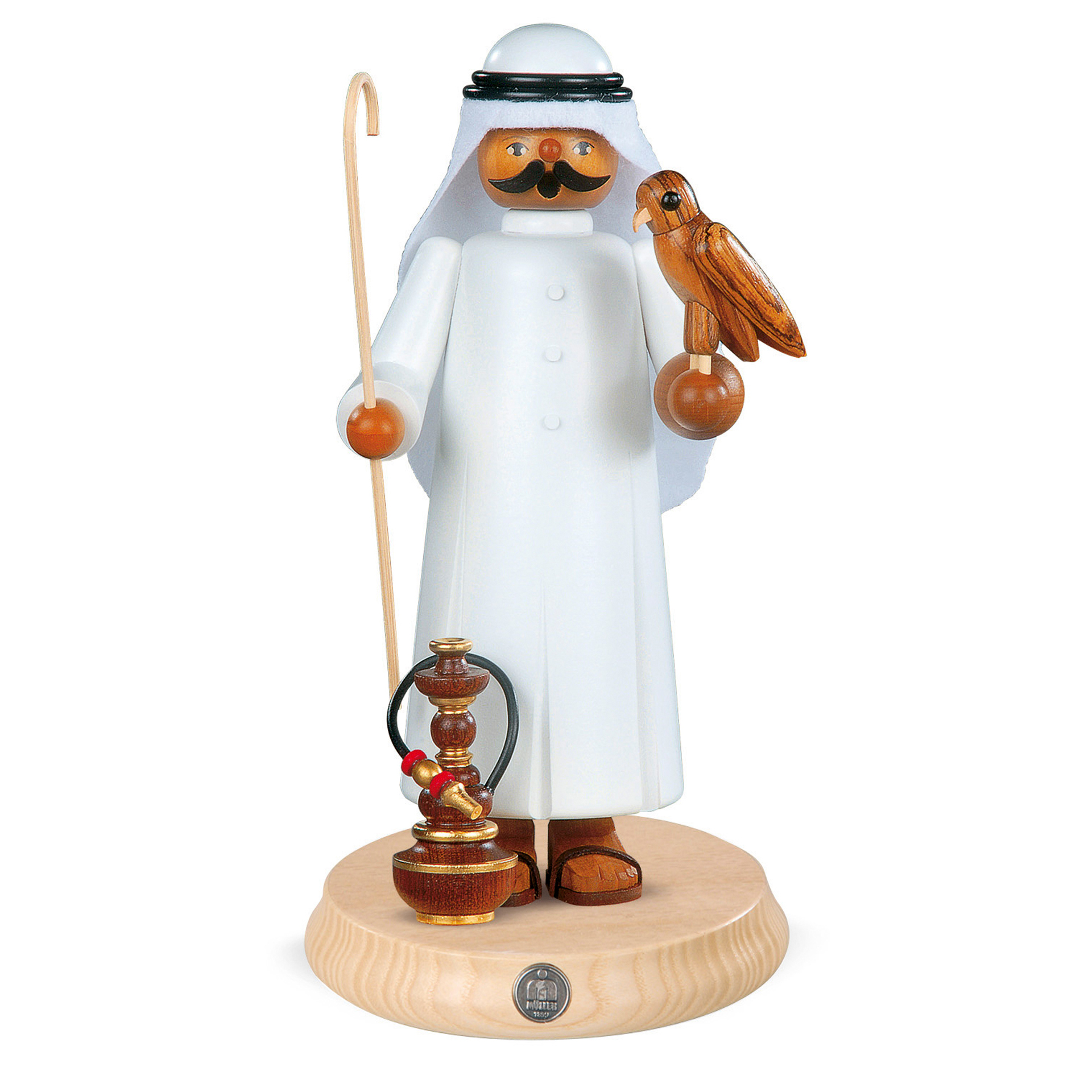 Rauchfigur Araber mit Falke 